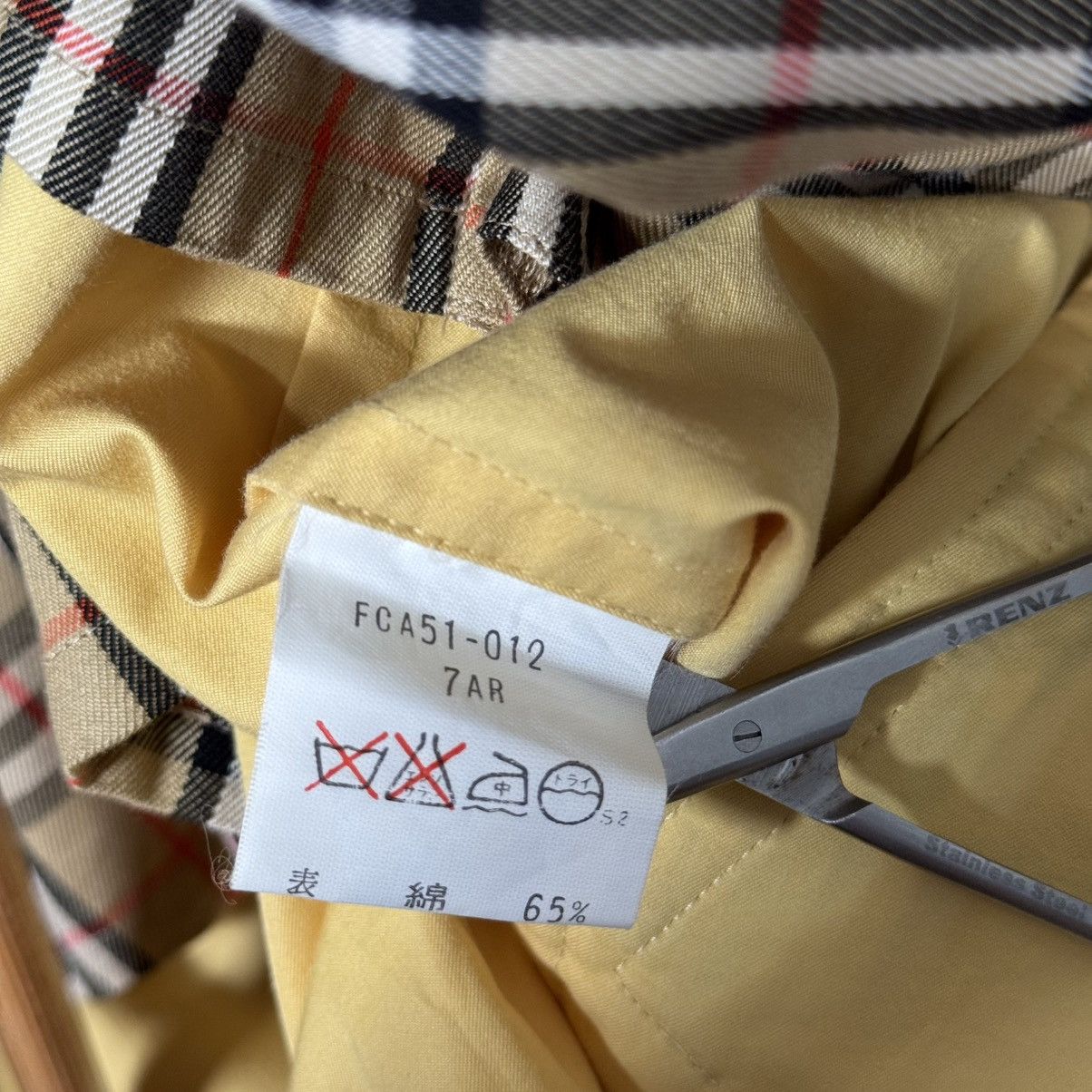 Burberry × Vintage Burberry Embroidered Logo Nova Check Harrington Style Jacket Size M / US 6-8 / IT 42-44 - 8 Thumbnail