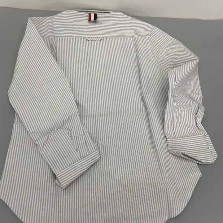 Thom Browne Thom Browne Kids SS23 Striped Long Sleeve Shirt -2507 Size US S / EU 44-46 / 1 - 2 Thumbnail
