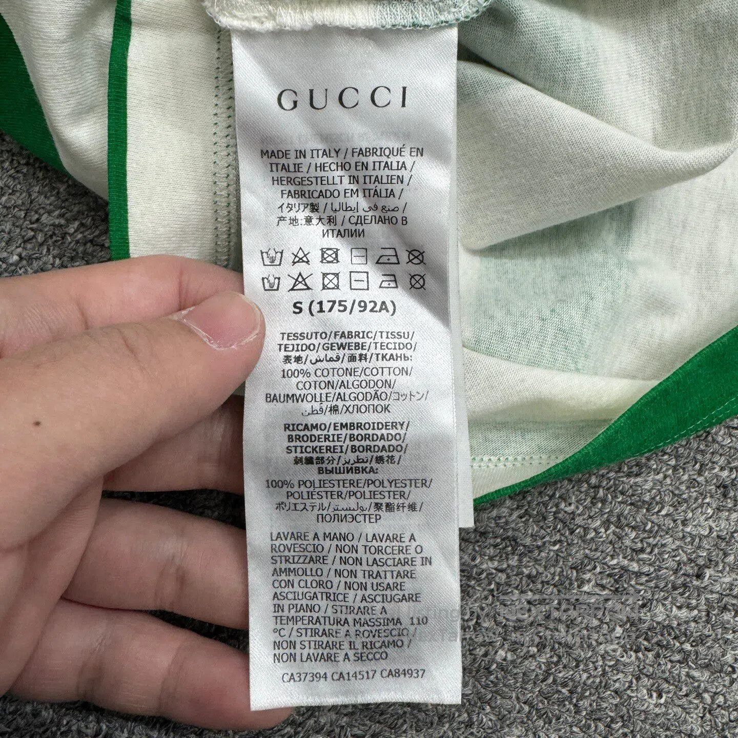 Gucci Guicci Short-sleeved shirt with embroidered letter pattern Size US S / EU 44-46 / 1 - 4 Thumbnail