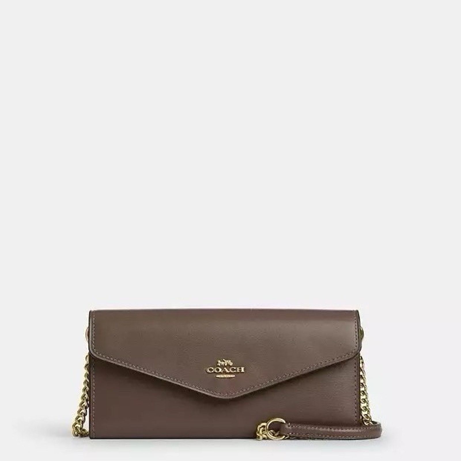 Coach NWT Coach Klare Wallet Chain CBI22 leather Gold/Dark Stone Size ONE SIZE - 5 Thumbnail