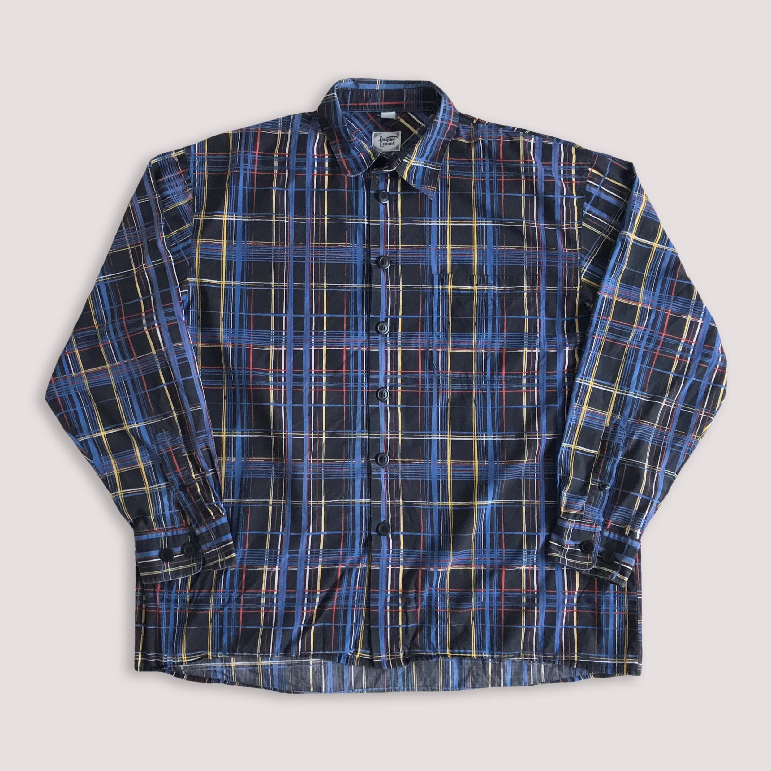 Vintage 90s JACQUES LORANT Button Up Shirt Long Sleeve Striped Size US XXL / EU 58 / 5 - 2 Thumbnail