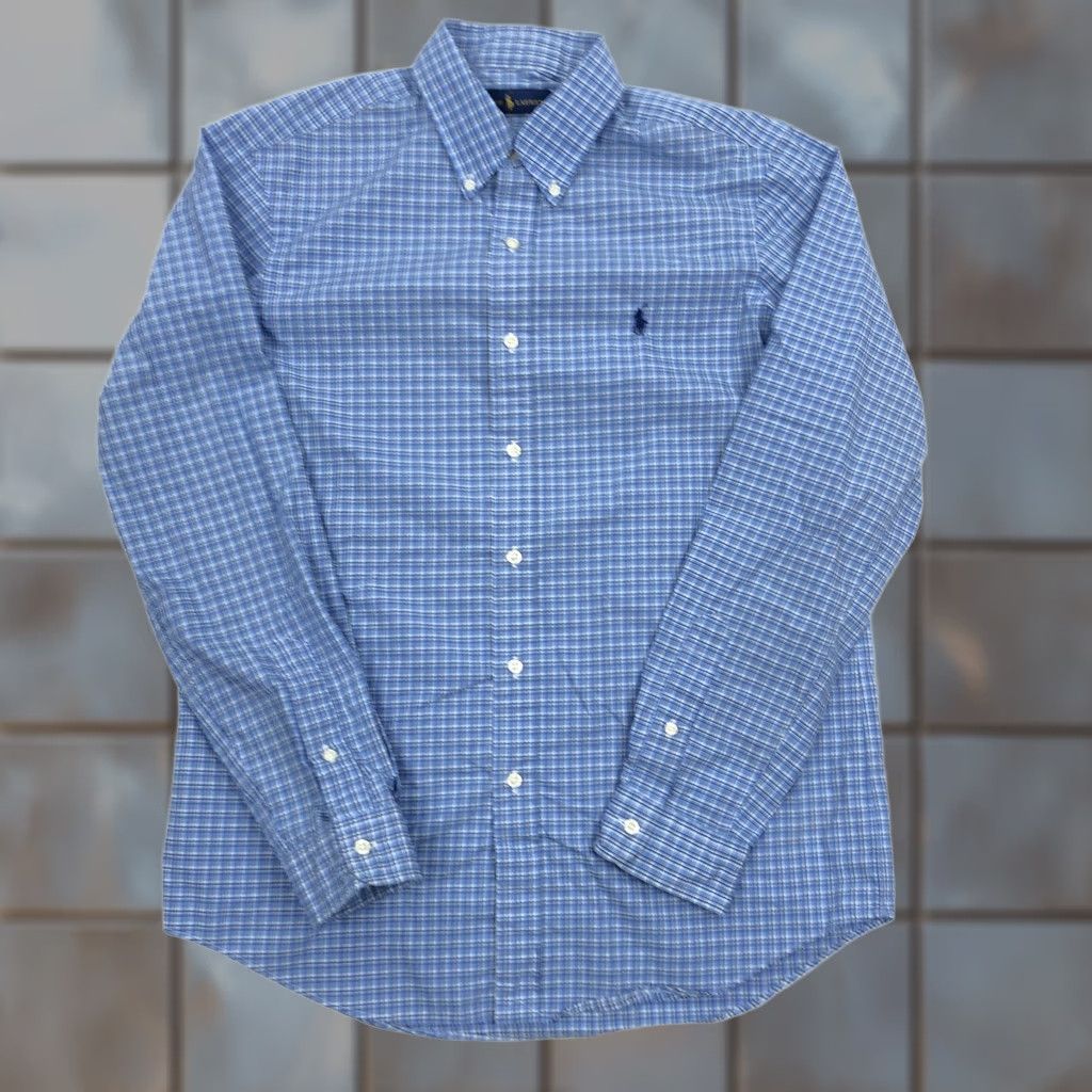 Ralph Lauren Ralph Lauren Men's M Blue Plaid Check Button-Down Casual Shirt M Size US M / EU 48-50 / 2 - 1 Thumbnail
