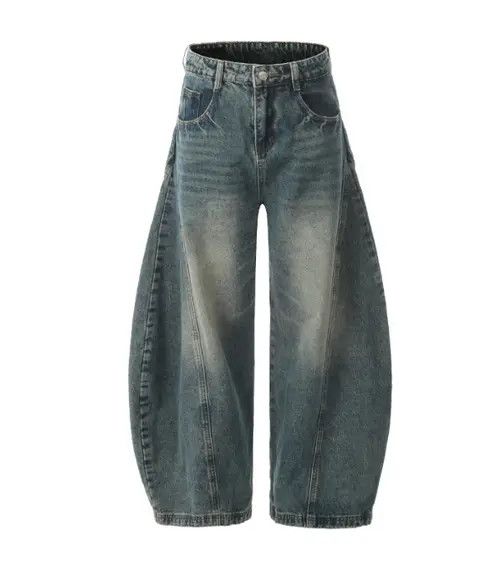 VIBE American retro casual loose versatile washed scimitar jeans Size US 32 / EU 48 - 6 Thumbnail