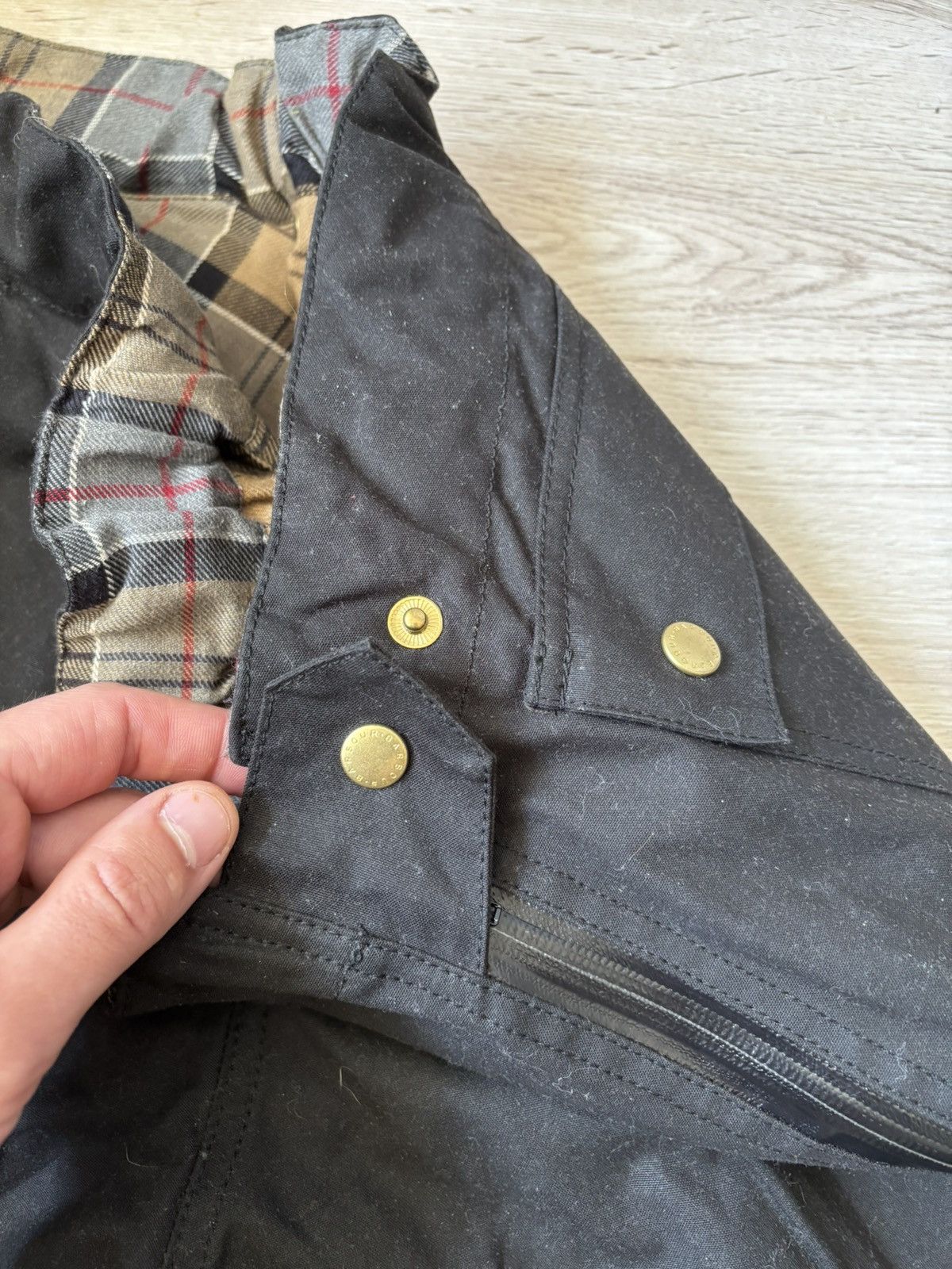 Barbour Barbour Bike Trousers C34 86cm Waxed Cotton Biker Pants Size US 34 / EU 50 - 8 Thumbnail