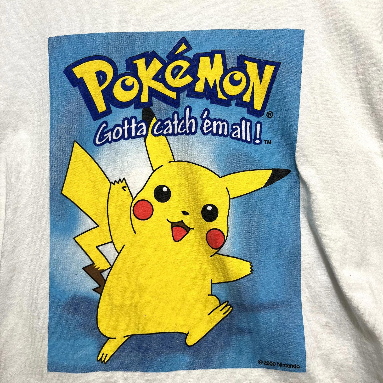 All Sport × Vintage Vintage 2000 Pokemon T-shirt Adult L Pikachu TCG Series 1 Size US L / EU 52-54 / 3 - 4 Thumbnail