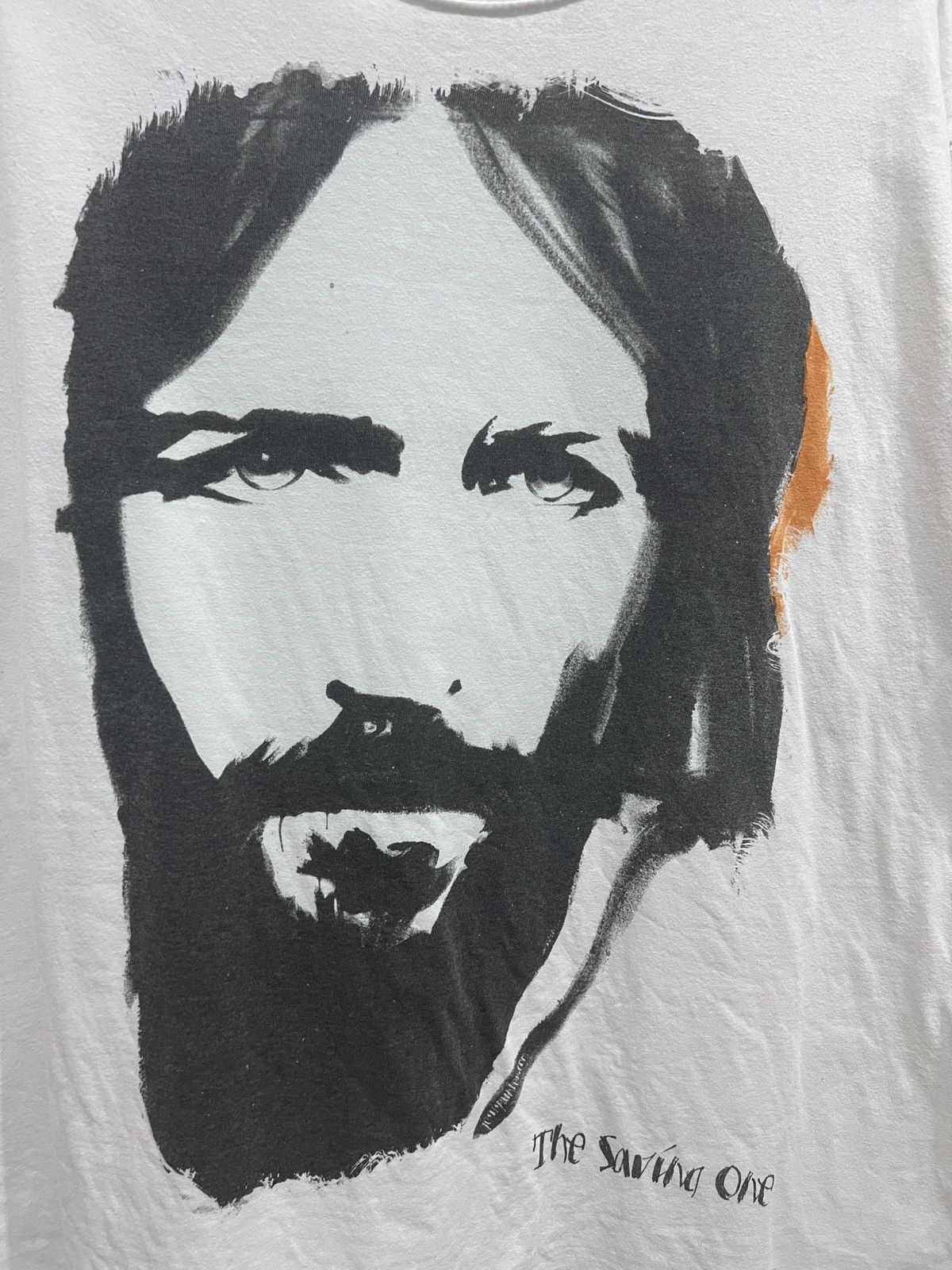 Vintage Vintage Y2K The saving one Jesus God Bible Holy Tee Bigface Size US L / EU 52-54 / 3 - 3 Thumbnail