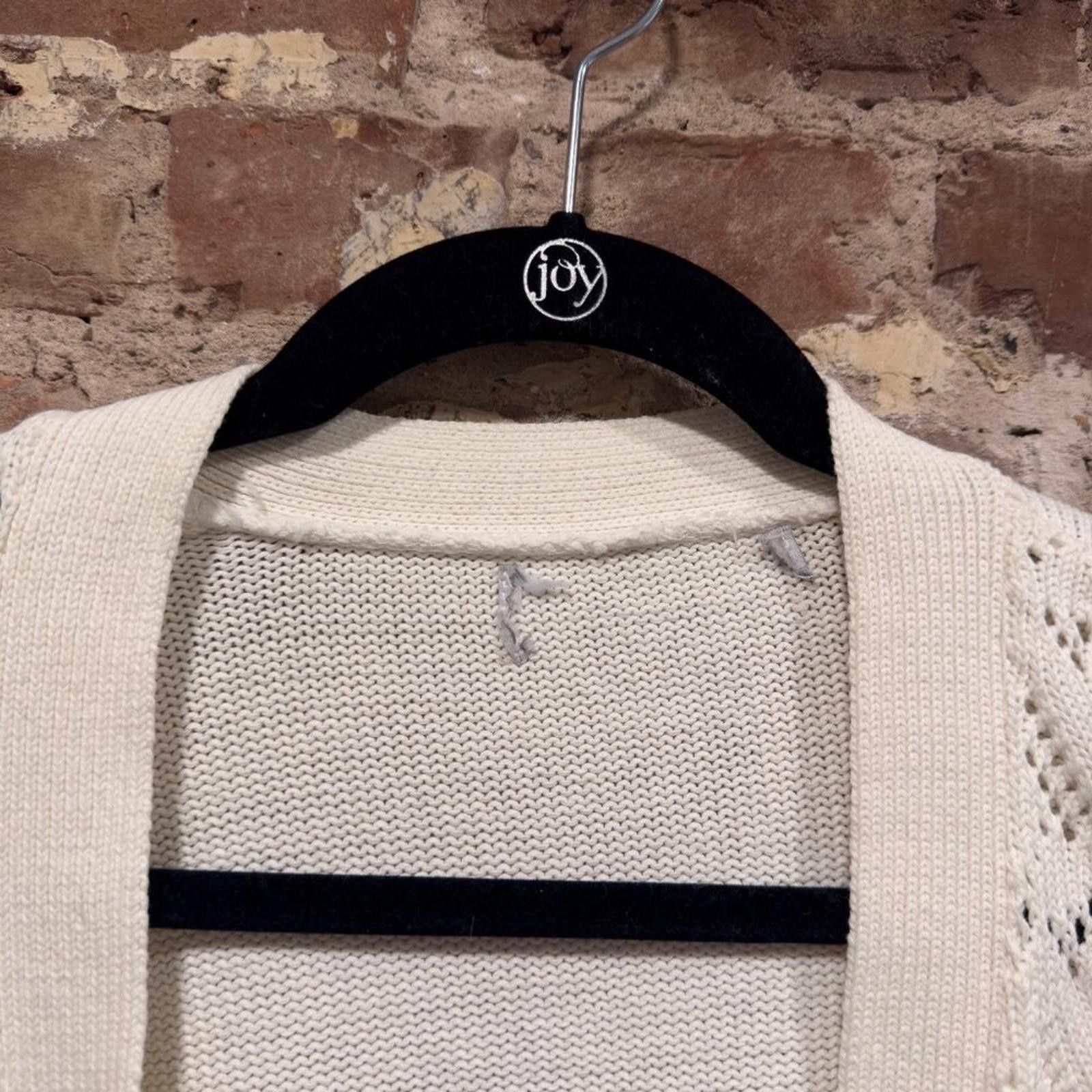 Vintage Y2K KNIT CREAM CARDIGAN Size M / US 6-8 / IT 42-44 - 5 Thumbnail