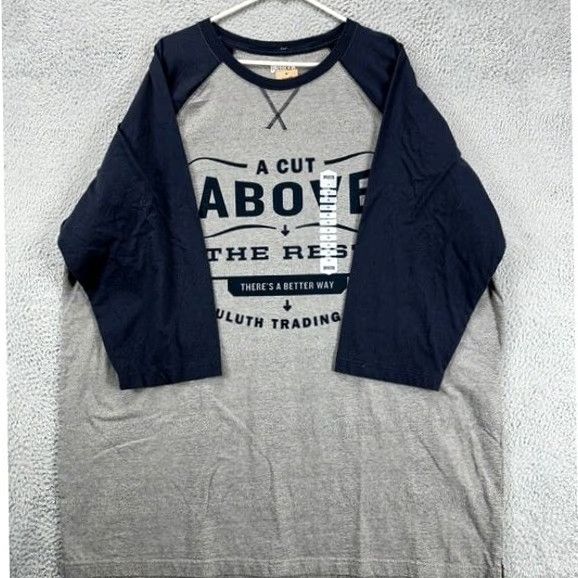 Duluth Trading Company Duluth Trading Co. Longtail T Shirt Mens 2XL Grey 3-Quarter Sleeve Tee NEW A3 Size US XXL / EU 58 / 5 - 3 Thumbnail