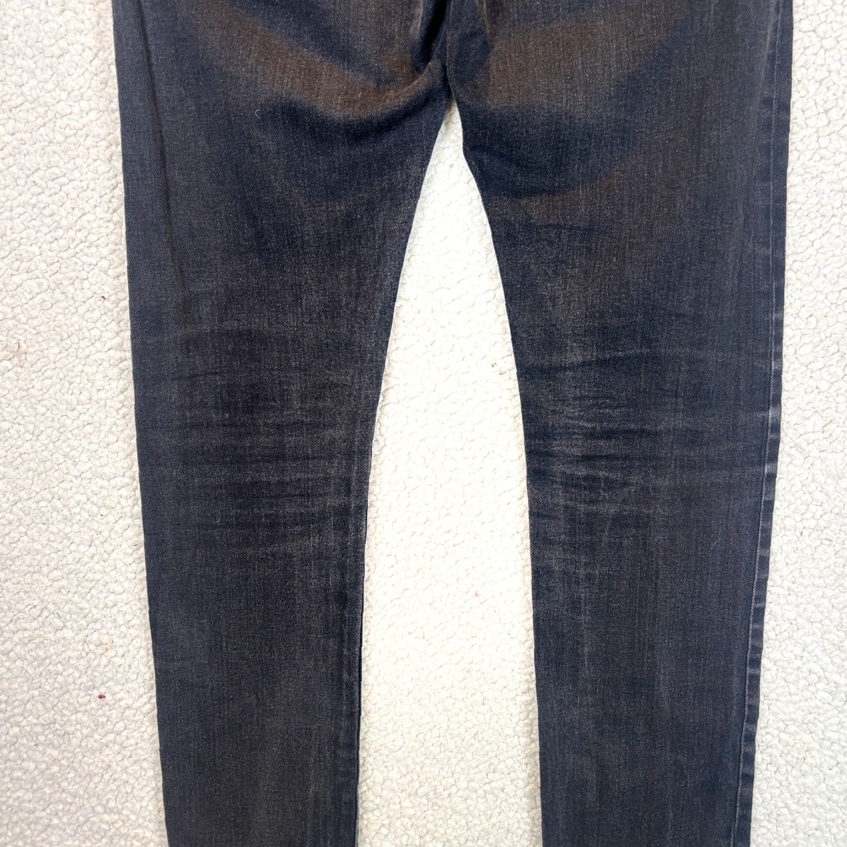 Vintage Baldwin Jeans Mens 30x31 Black Slim Straight Button Fly United States Cap Size US 30 / EU 46 - 2 Thumbnail