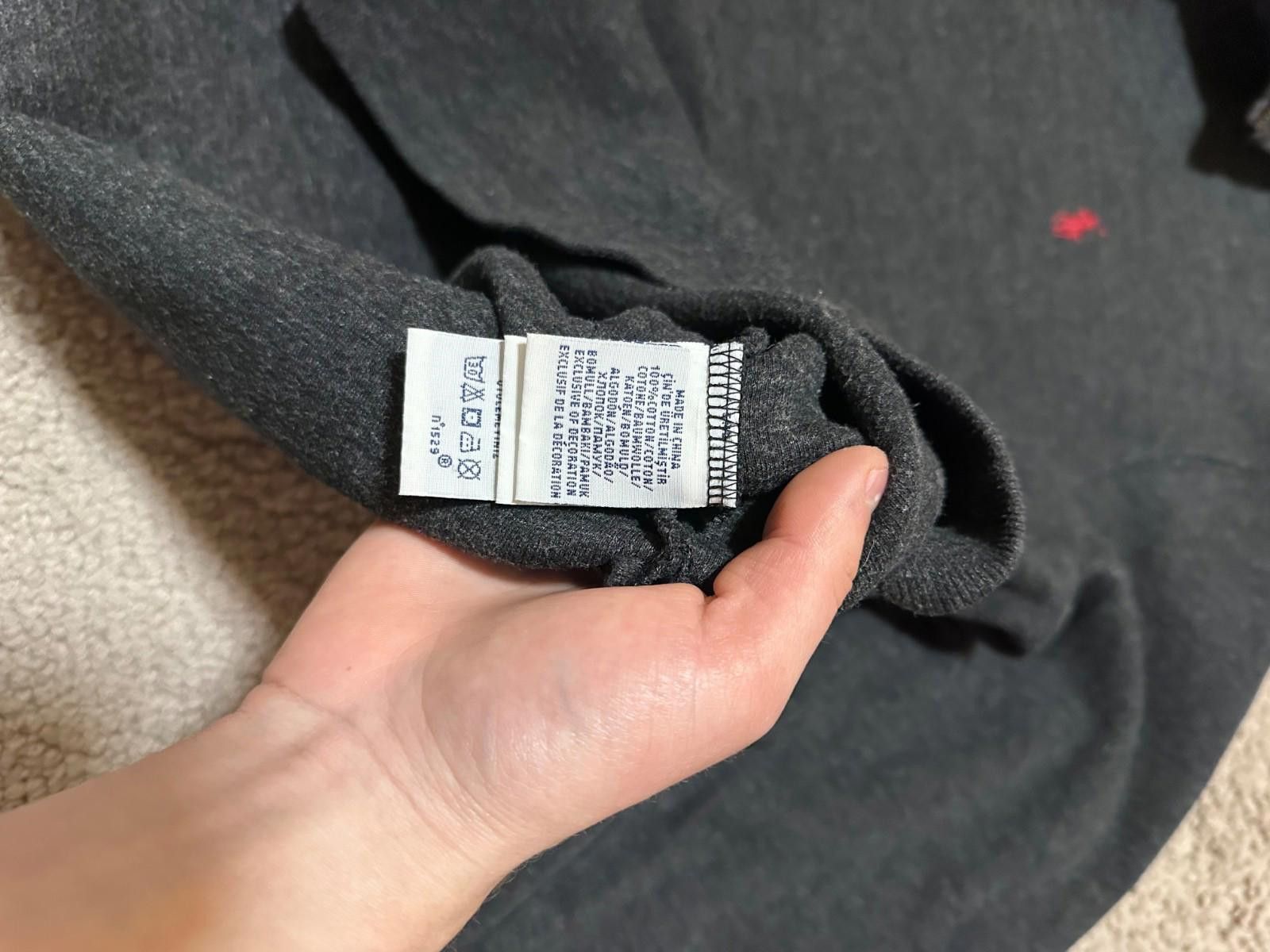 Polo Ralph Lauren Polo Ralph Lauren Cotton 1/4 Zip Collar Gray Pullover Sweate Size US L / EU 52-54 / 3 - 6 Thumbnail
