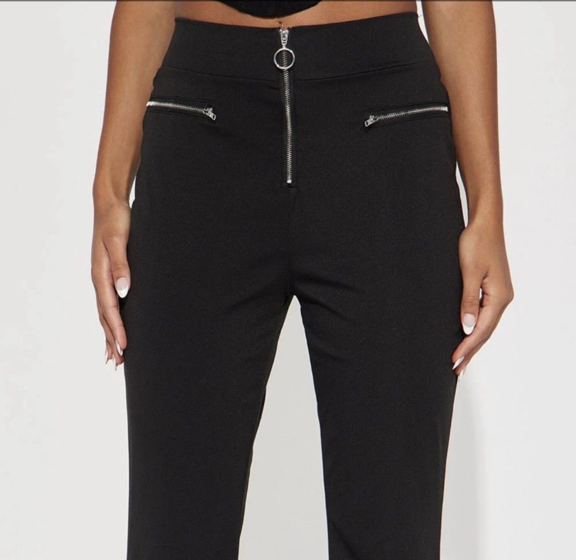Fashion Nova Black pants Size 31" - 2 Thumbnail