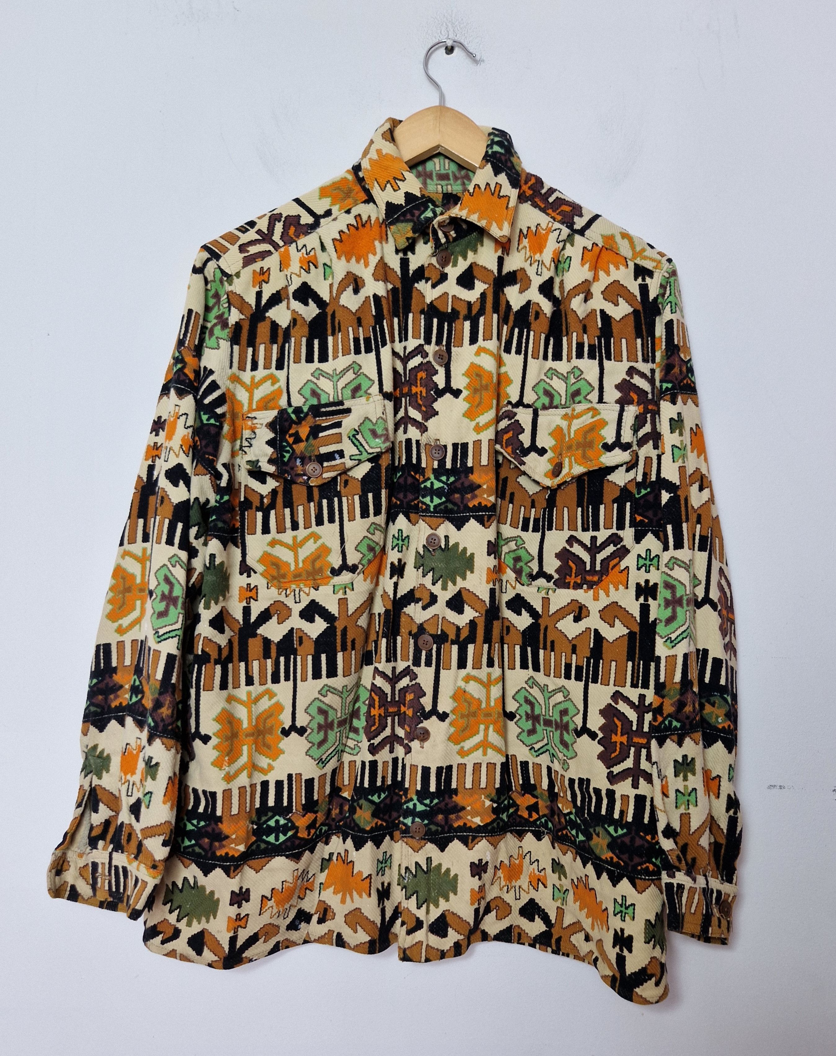 Japanese Brand × Vintage vintage abstract shirt Size US L / EU 52-54 / 3 - 1 Thumbnail