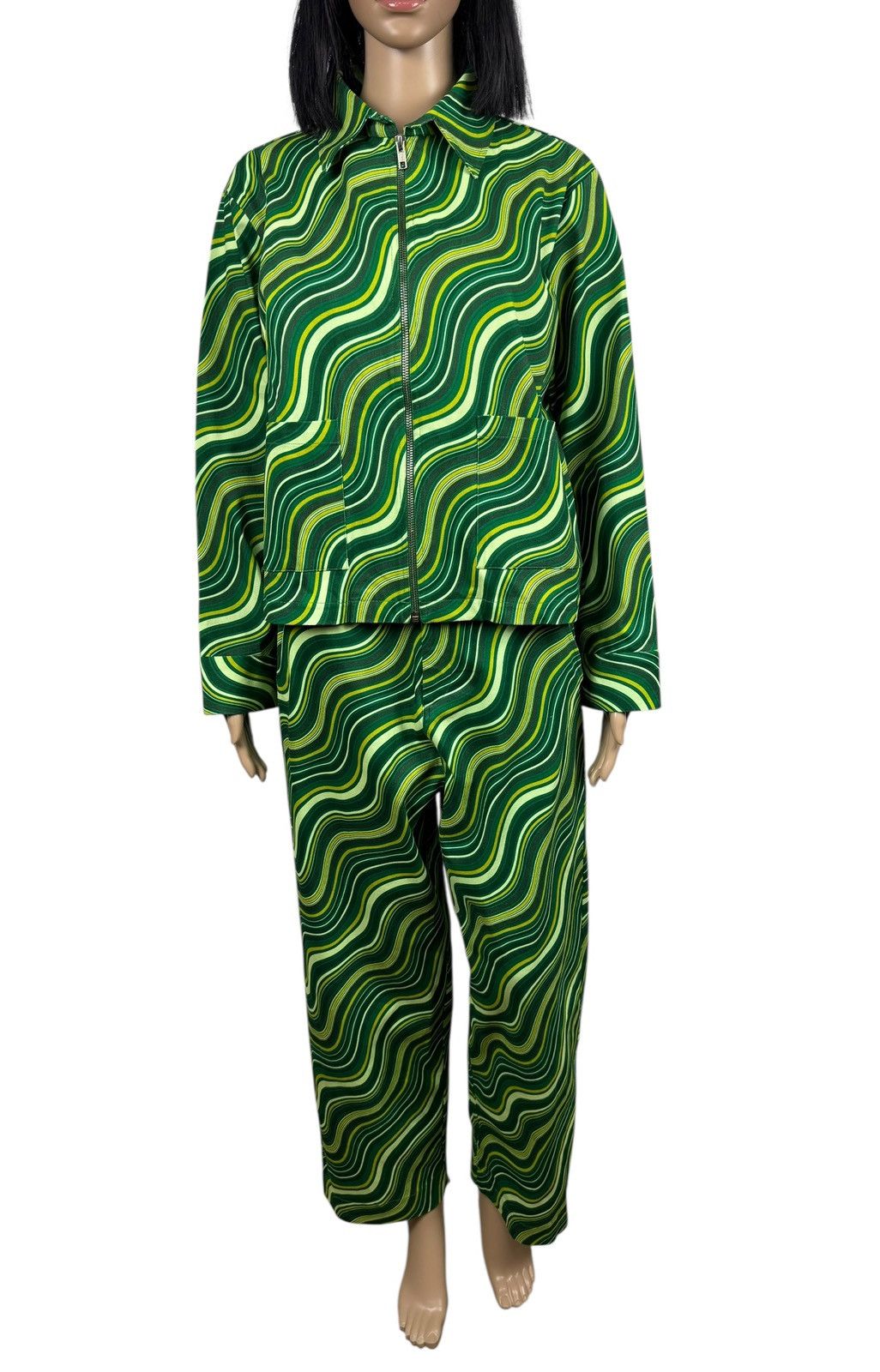 Other Ilk + Ernie Printed Suit Jacket and Pants Cotton size M Size M / US 6-8 / IT 42-44 - 2 Thumbnail