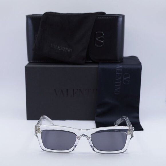 Valentino Valentino V-SHARP VLS-134C Sunglasses Transparent Rectangle Size ONE SIZE - 10 Thumbnail