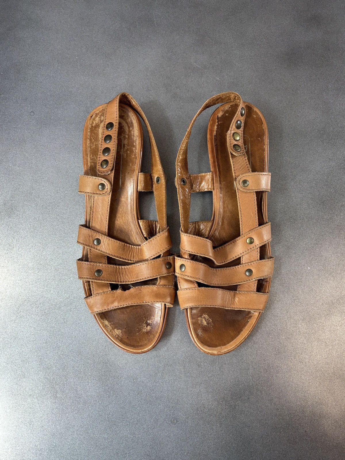 Bally 1985 Vintage Bally Sandals Made in Italy Leather 1980s Women Size US 8.5 / IT 38.5 - 4 Thumbnail