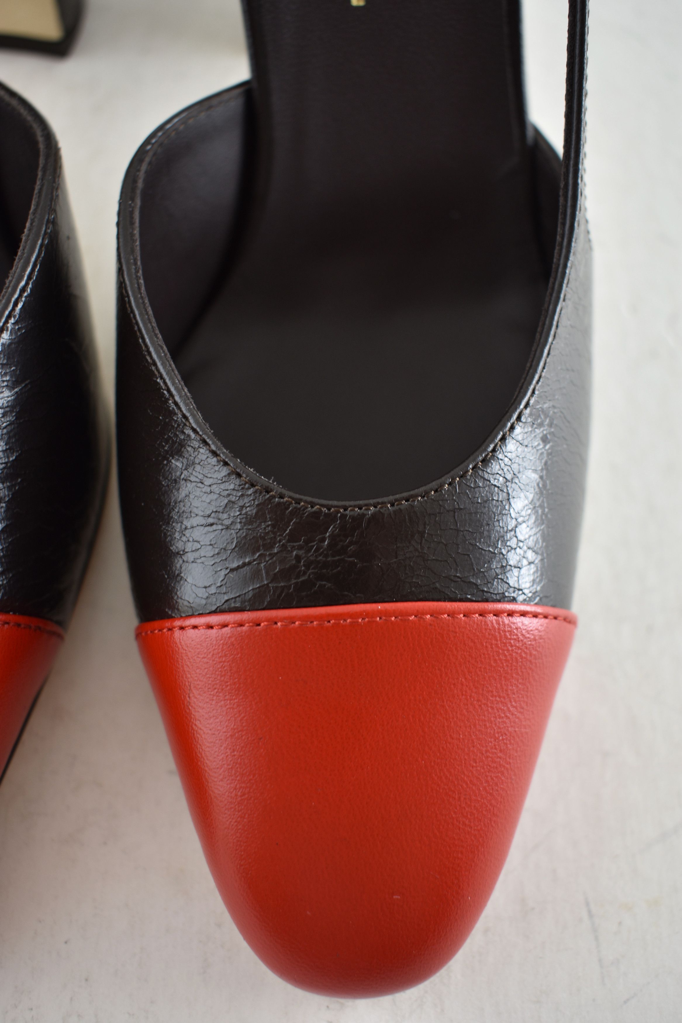 Chanel 26S Blazy Red CC Coco Sling Slingback Block Heel Pump 41c Size US 11 / IT 41 - 9 Thumbnail