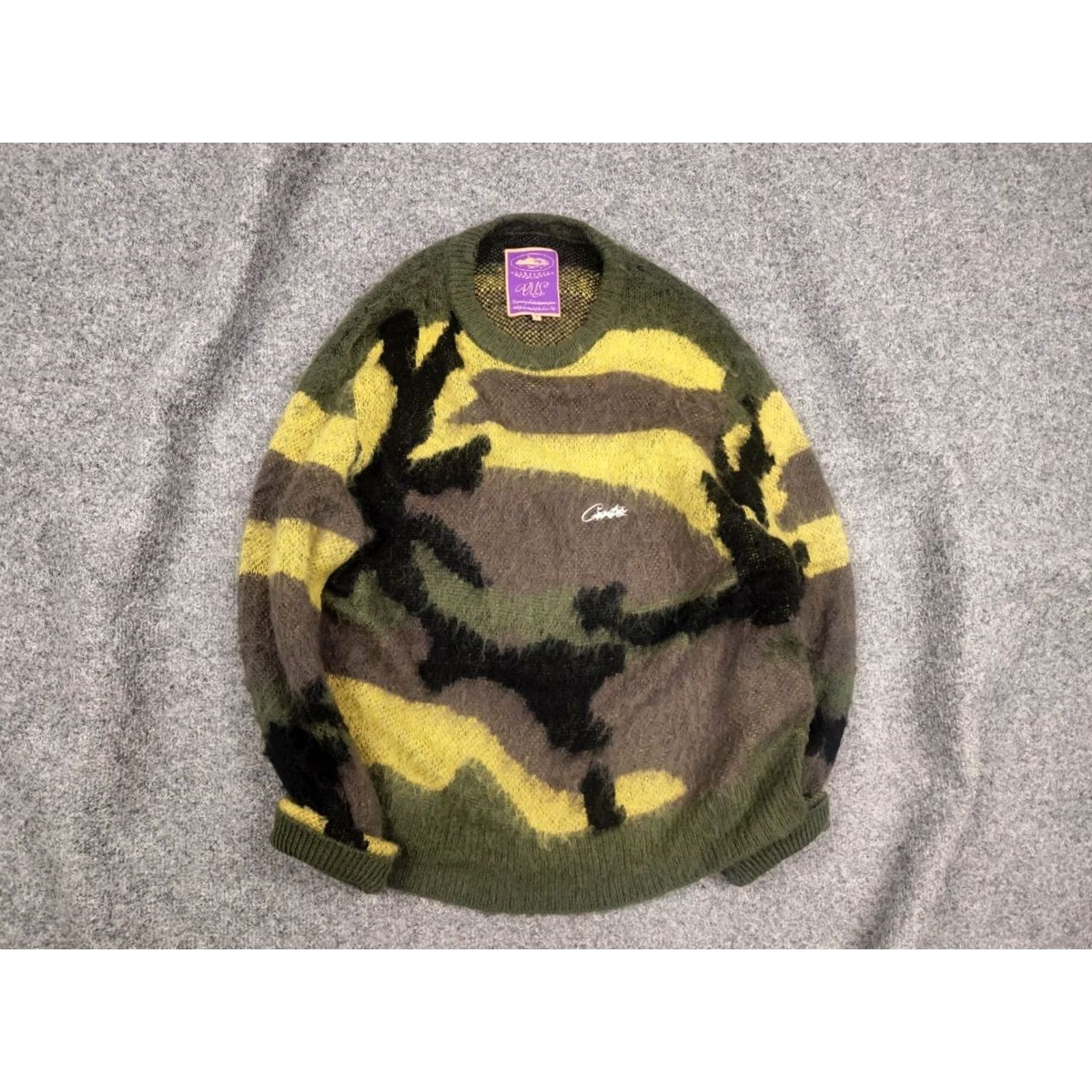 Corteiz Corteiz Mohair Blend Knit Sweater Gutta Green Camo Oversized Size US S / EU 44-46 / 1 - 2 Thumbnail