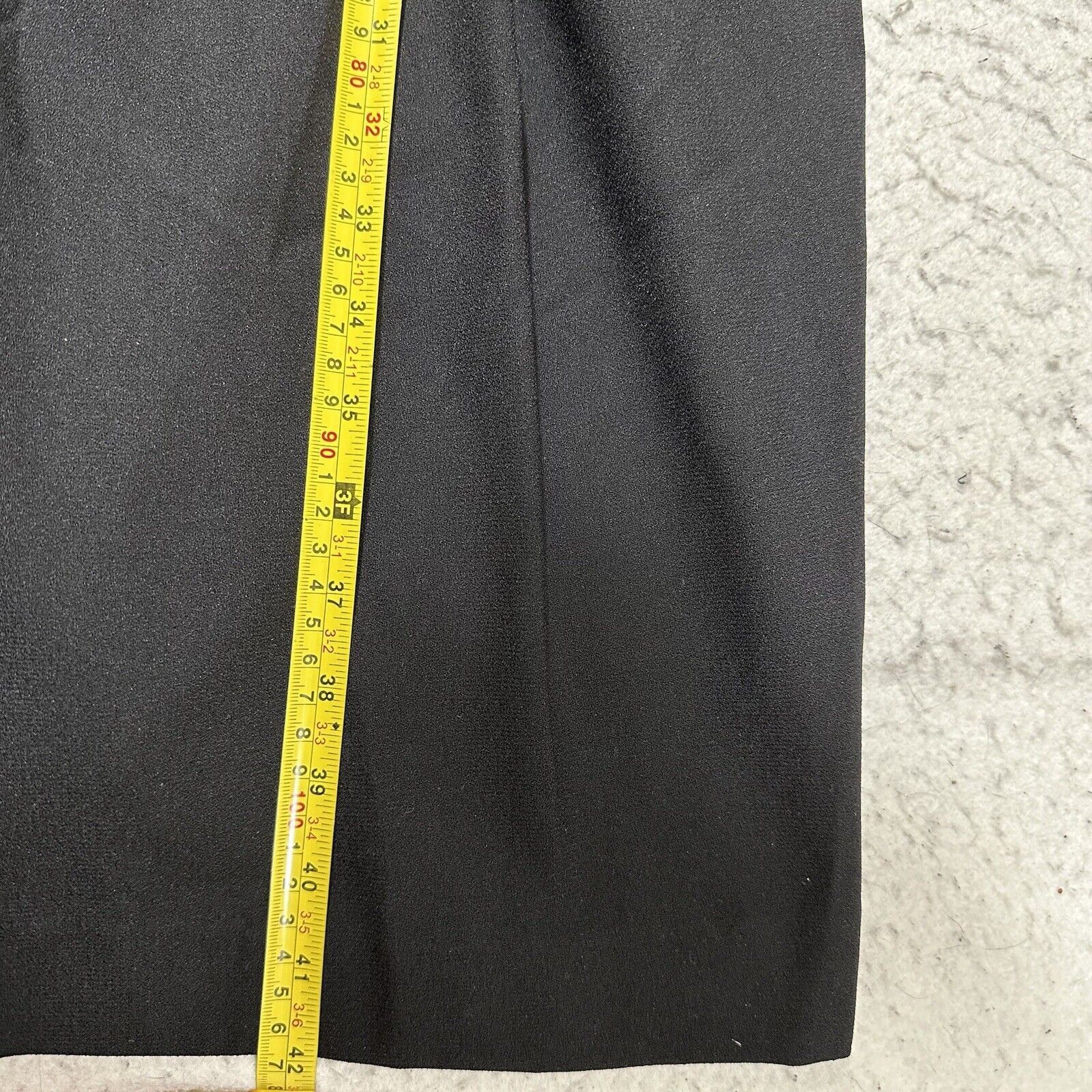 Vintage Vintage Kasper For ASL 10 Gold Button V-Neck Black Dress Size L / US 10 / IT 46 - 9 Thumbnail