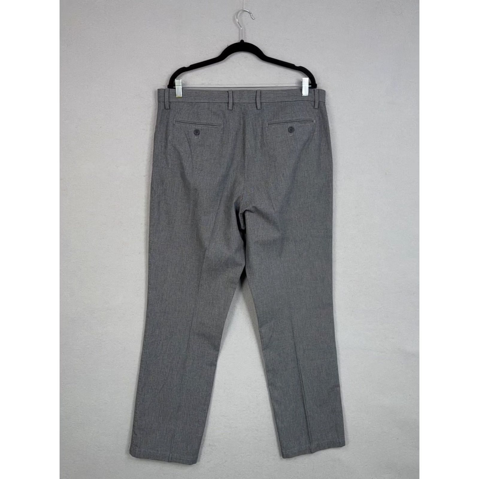 Banana Republic Banana Republic Mens Dress Pants 36x32 Grey Herringbone Kentfield – Business Casual Size US 36 / EU 52 - 7 Thumbnail