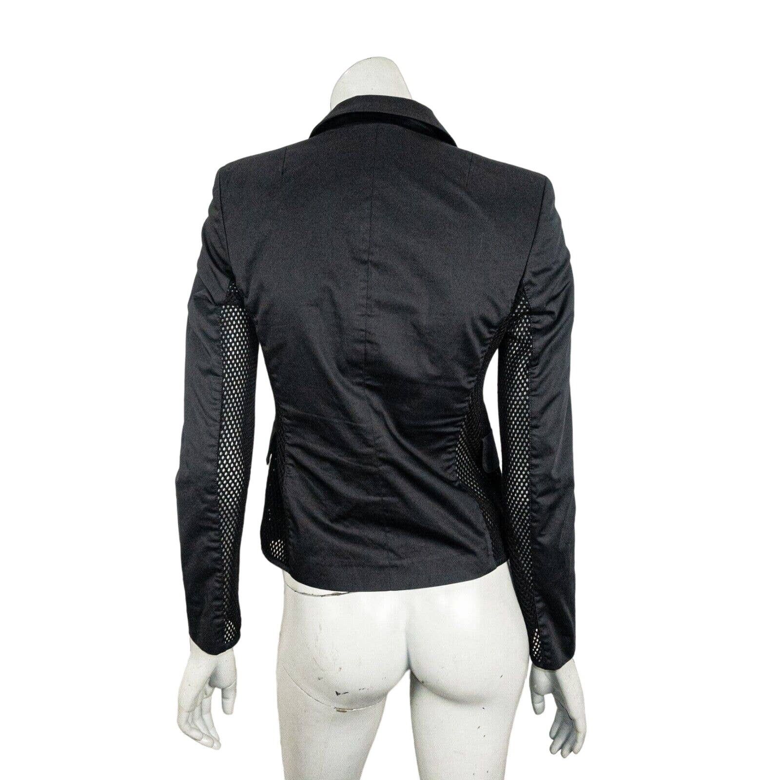 Akris Akris Punto Women's Black Blazer Jacket Size 2 Mesh Sleeve Size XS / US 0-2 / IT 36-38 - 5 Thumbnail