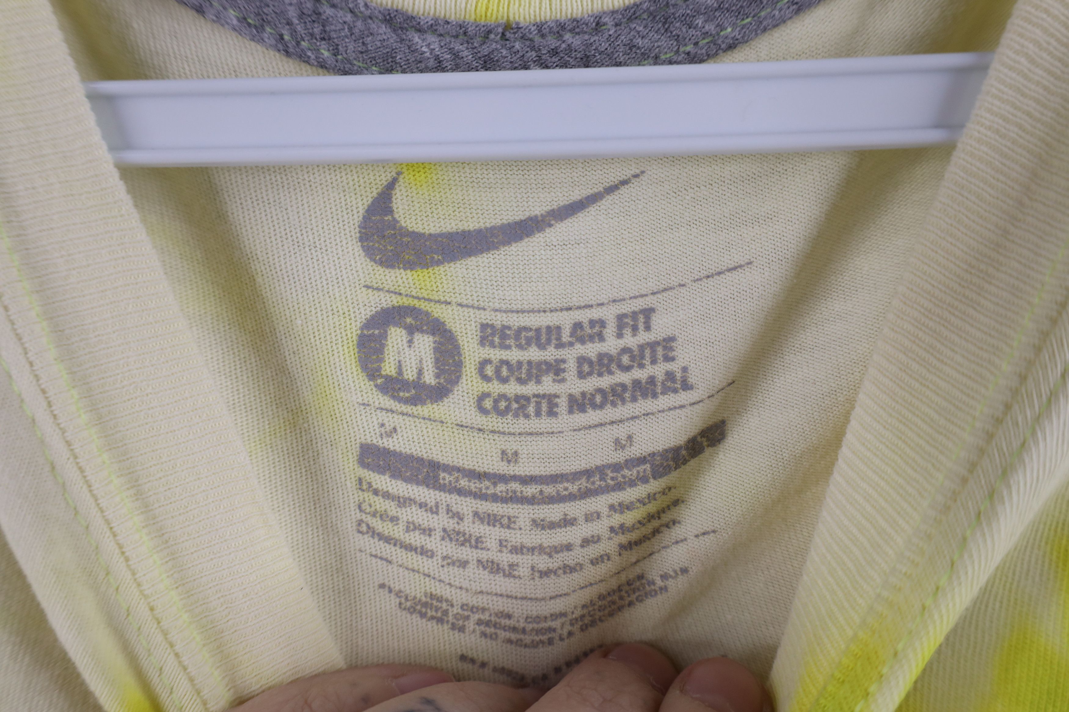 Nike × Vintage Vintage Y2K Nike Spell Out Geometric Acid Wash T-Shirt Size US M / EU 48-50 / 2 - 5 Thumbnail