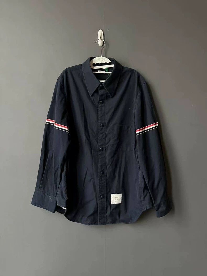 Thom Browne Thom Browne Double-breasted shirt jacket Size US L / EU 52-54 / 3 - 1 Thumbnail