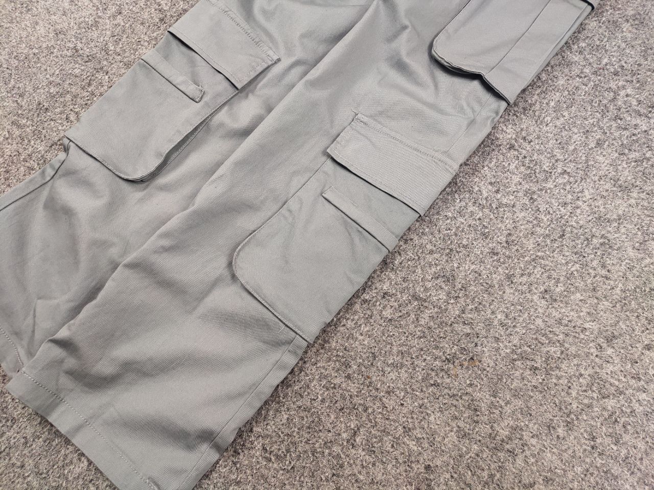Japanese Brand Vintage Y2K Japanese Design Gray Cotton Cargo Baggy Pants Size US 32 / EU 48 - 6 Thumbnail