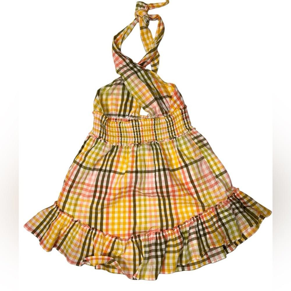 Designer aerie l Spring Fling Plaid Halter Dress Medium Size M / US 6-8 / IT 42-44 - 3 Thumbnail