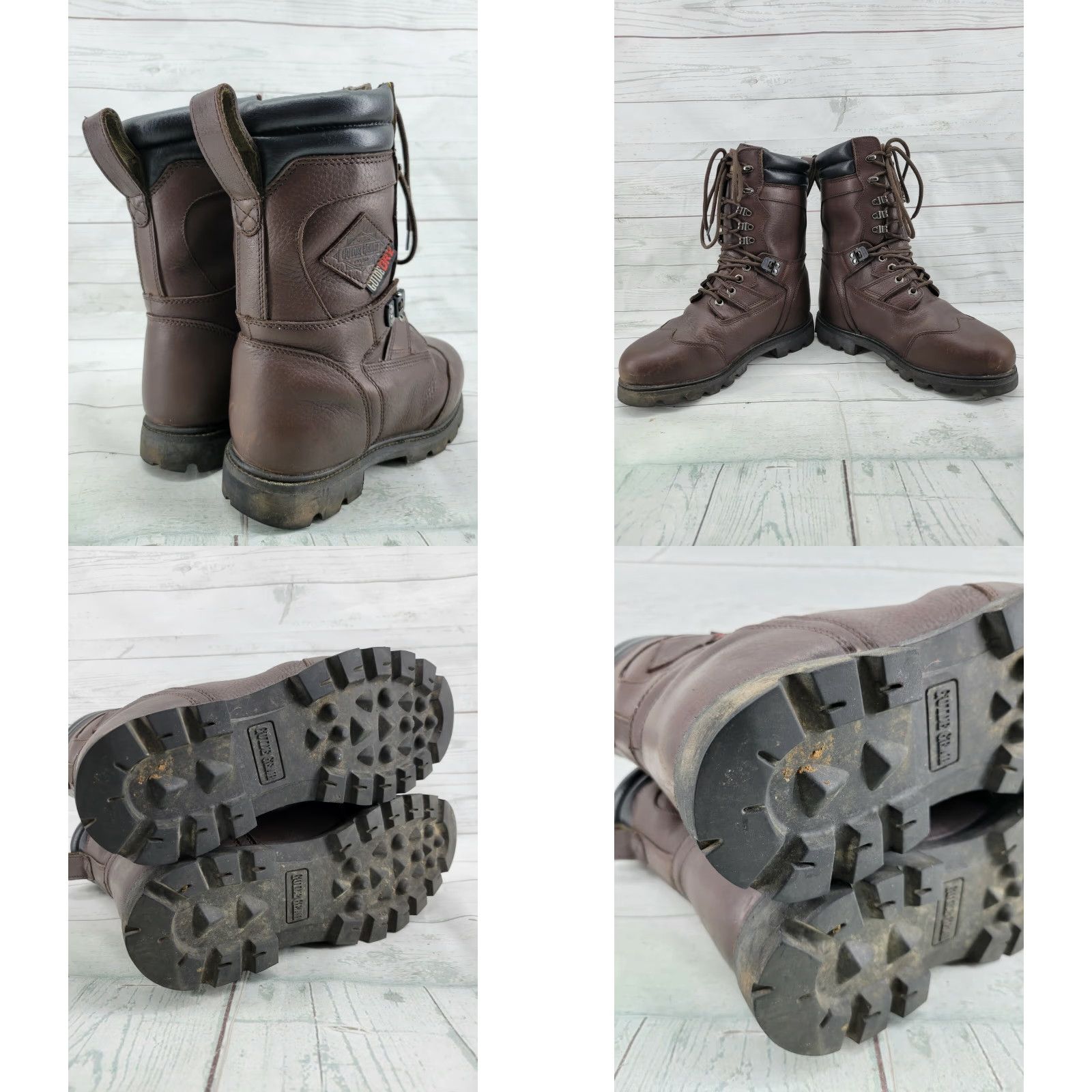 Vintage Guide Gear Leather Work Boots Brown Thinsulate Ultra Guide Dry Mens Sz 9EE Shoes Boots Myriad Eco Size US 9 / EU 42 - 8 Thumbnail