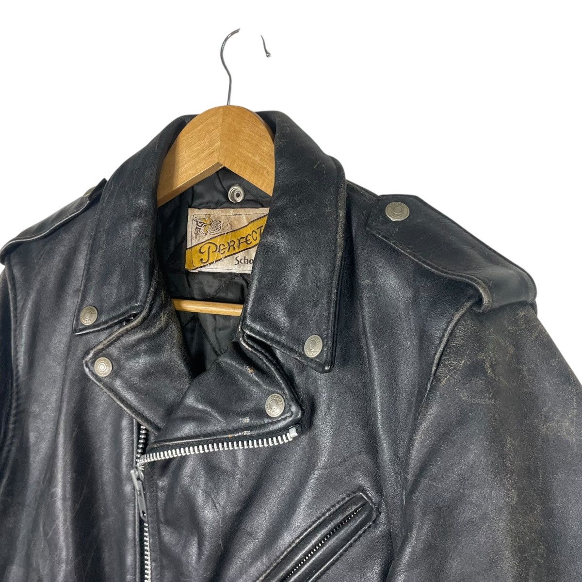 Schott 💥VINTAGE SCHOTT PERFECTO BIKER JACKET Size US S / EU 44-46 / 1 - 6 Thumbnail