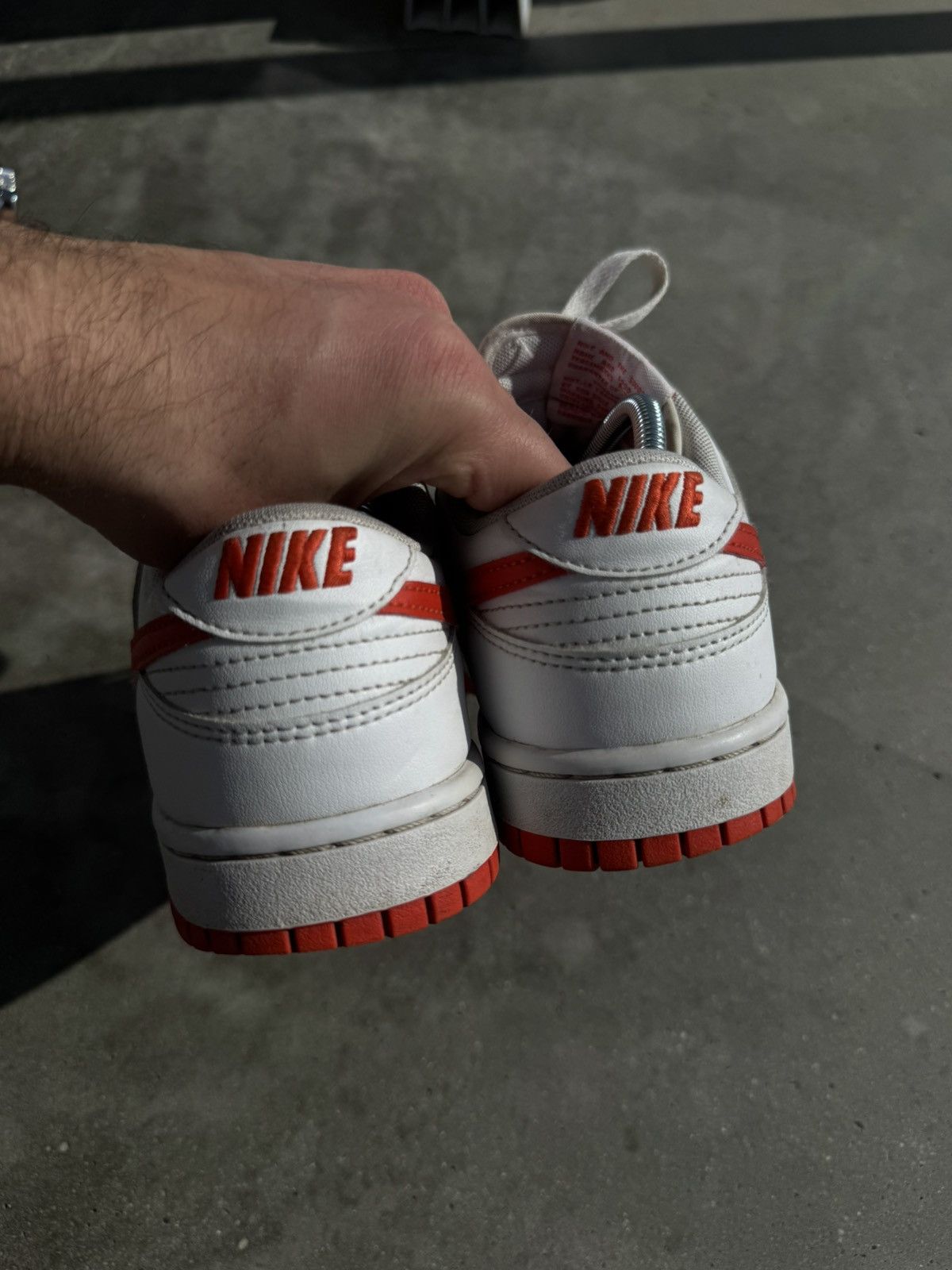 Nike Nike Dunk Low Retro white picante red Size US 7 / EU 40 - 5 Thumbnail