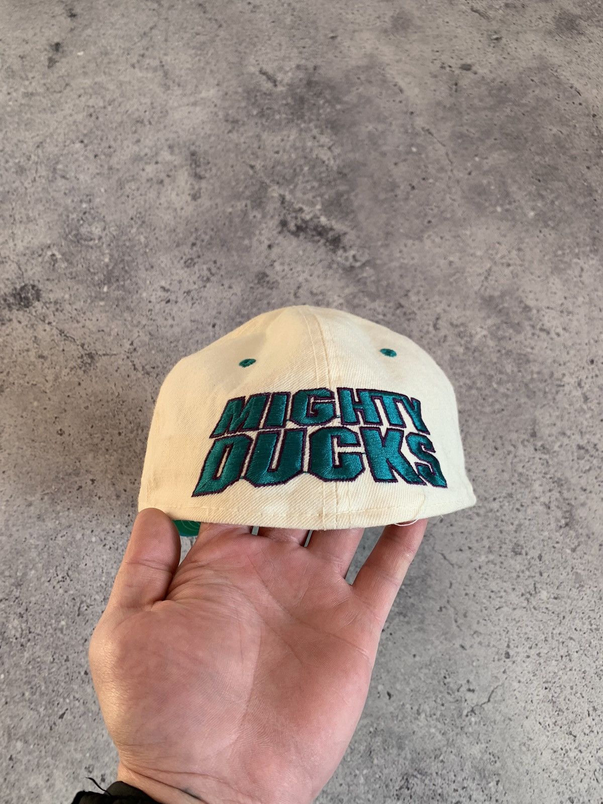NHL VTG 90’s Mighty Ducks NHL Sports Specialties 7 1/8 Wool Cap Size ONE SIZE - 5 Thumbnail