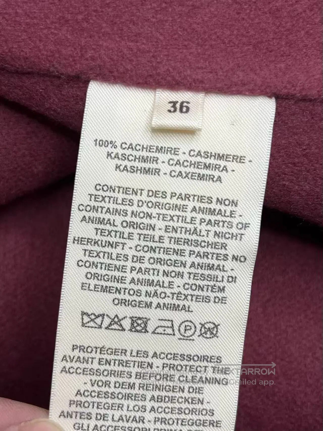 Hermes Hermes Cashmere Vest in Brown Red. Size XS / US 0-2 / IT 36-38 - 4 Thumbnail