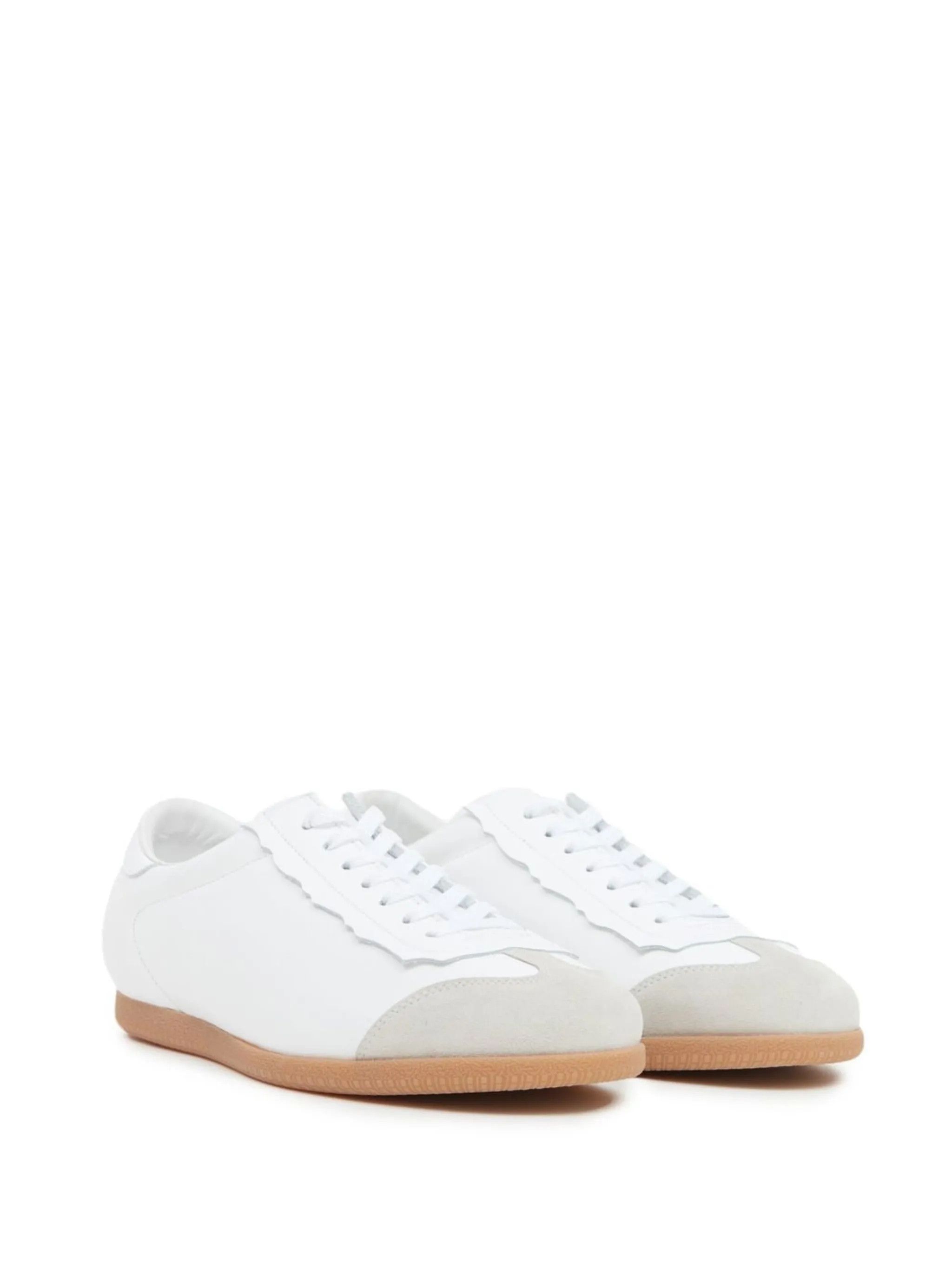 Maison Margiela o1w1db10425 Featherlight Low-Top Sneakers in White Size US 11 / EU 44 - 2 Thumbnail
