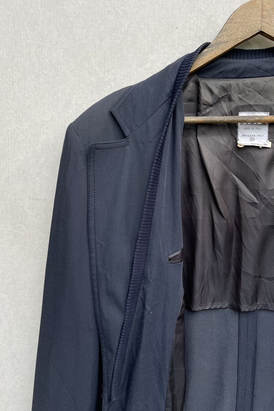Jean Paul Gaultier × Vintage 🔥VINTAGE BOGY'S ITALY DOUBLE COLLAR BLAZER JACKET Size US L / EU 52-54 / 3 - 8 Thumbnail