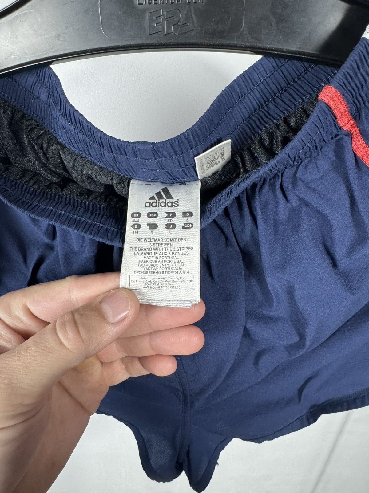 Adidas Adidas Women Running Shorts Blue Team GB 3 Stripe Size L Size US 32 / EU 48 - 6 Thumbnail