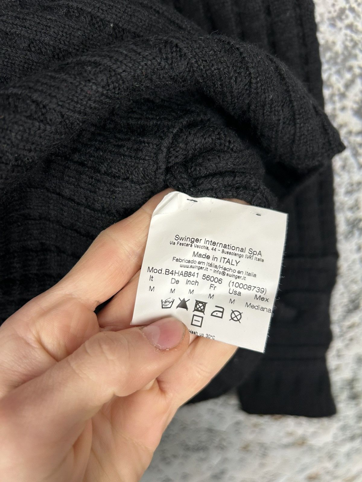 Versace Jeans Couture Vintage VJC Versace Jeans Couture Black Sweater Knit 90s Size M / US 6-8 / IT 42-44 - 7 Thumbnail