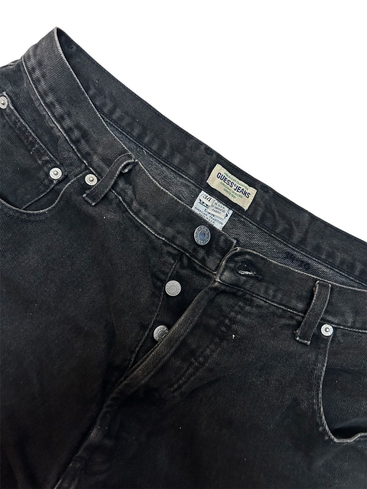 Vintage GUESS JEANS MADE IN USA Size US 34 / EU 50 - 3 Thumbnail