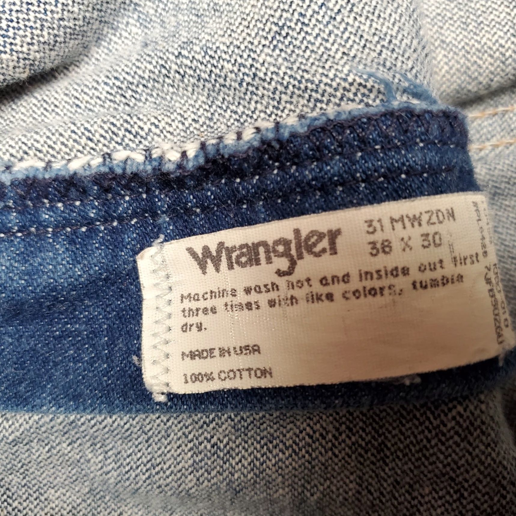 Wrangler Wrangler Jeans Mens 38x30 Blue Denim Rodeo Cowboy Cut 100% Cotton 13MWZ USA Size US 38 / EU 54 - 5 Thumbnail