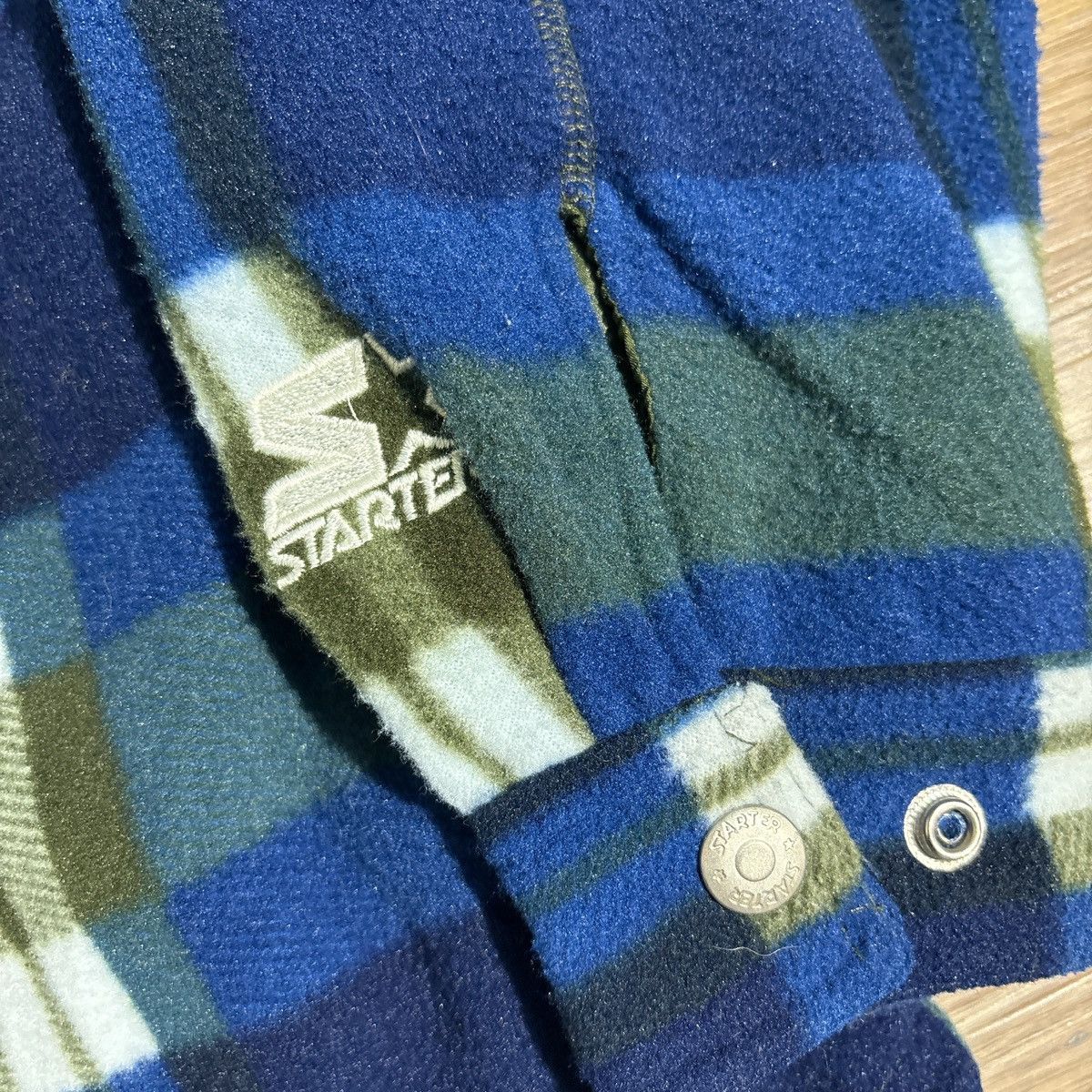 Starter Vintage Starter Rugged Terrain Navy Fleece Jacket Size M Size US M / EU 48-50 / 2 - 3 Thumbnail