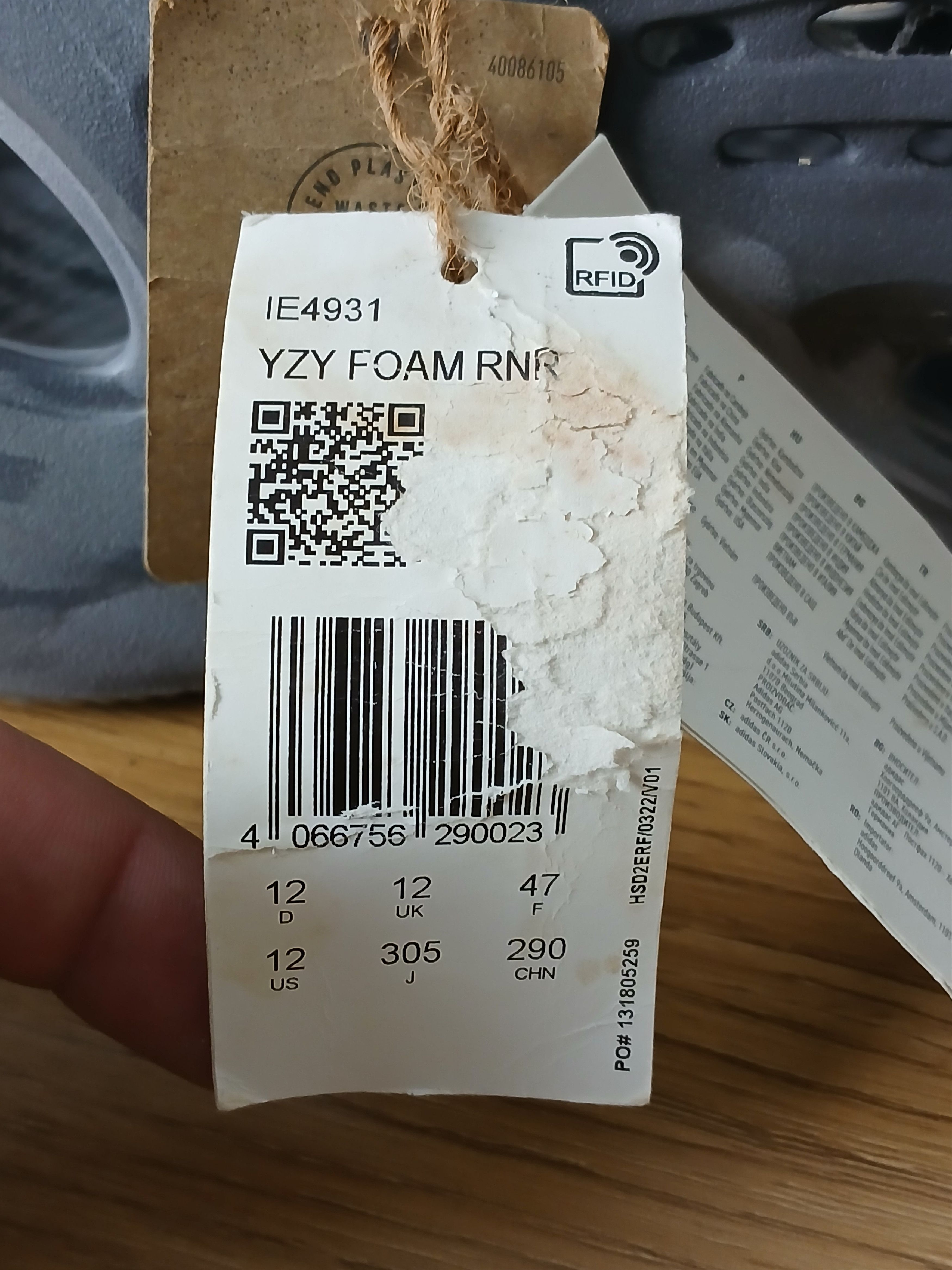 Adidas × Kanye West × Yeezy New Adidas Yeezy Foam Runner Size US 12 / EU 45 - 11 Thumbnail