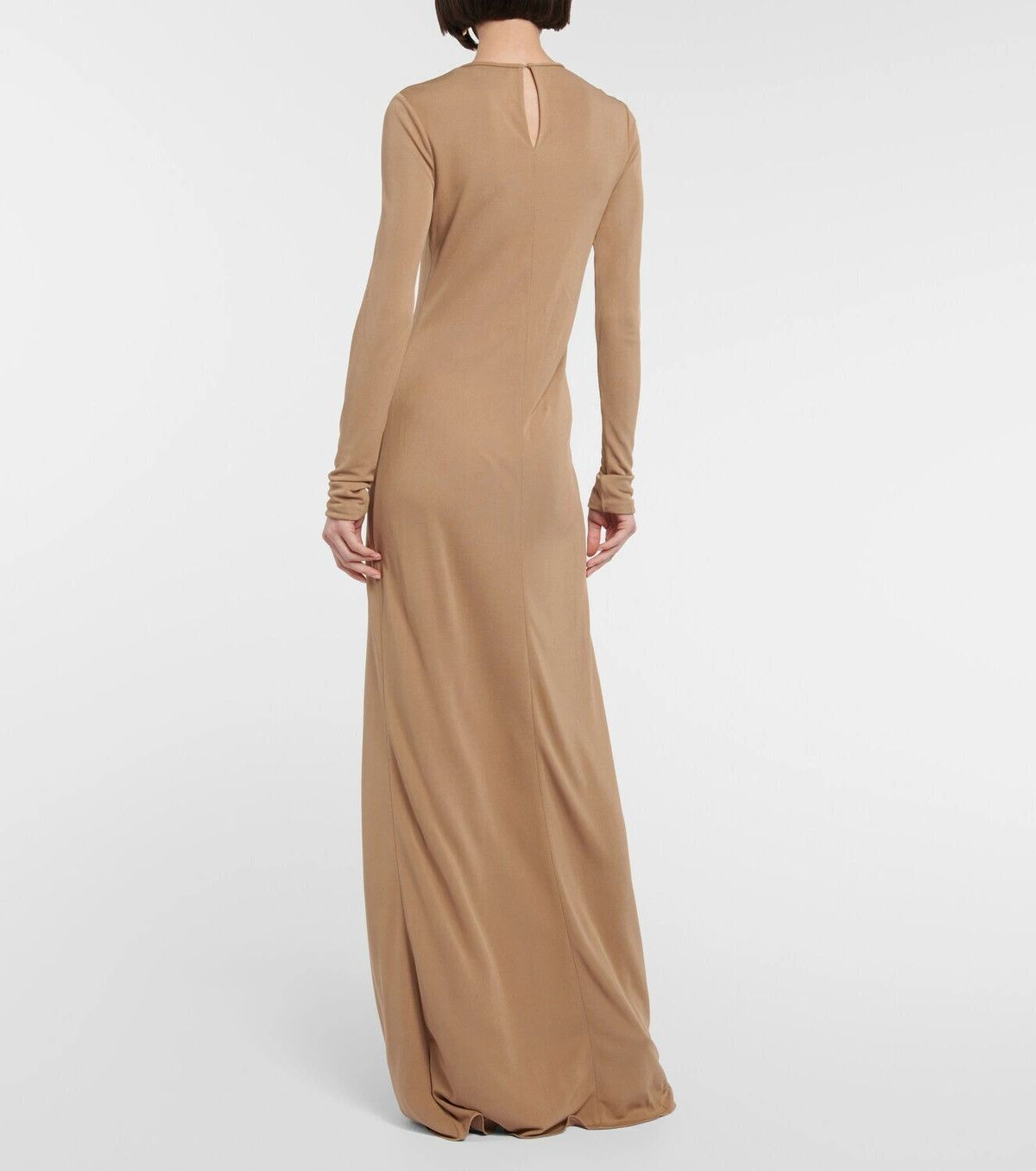 Saint Laurent Paris o1y0126 Maxi Dress in Sand Size M / US 6-8 / IT 42-44 - 3 Thumbnail