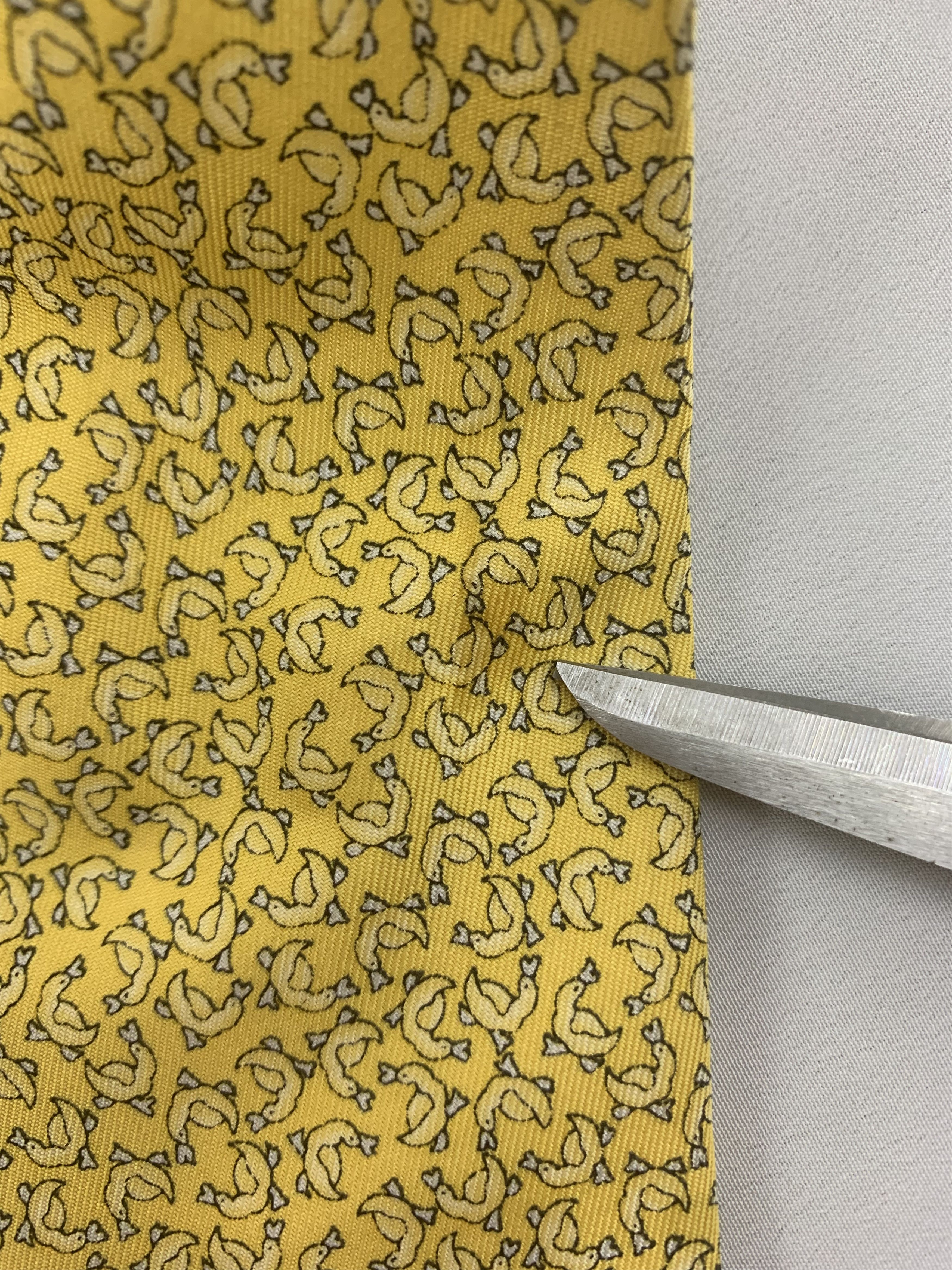 Perry Ellis Perry Ellis silk tie yellow NT1005 Size ONE SIZE - 6 Thumbnail