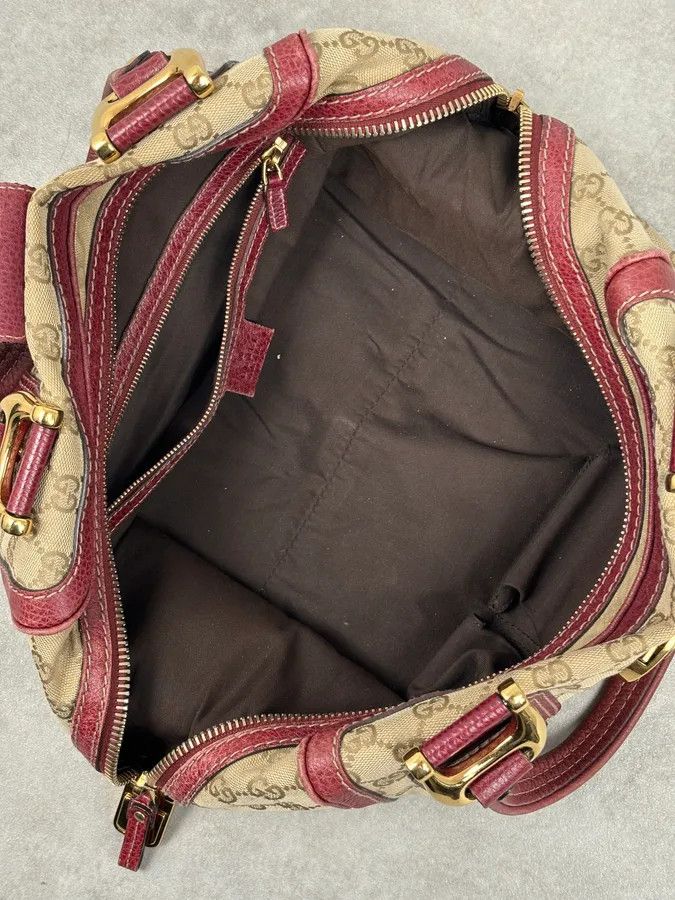 Gucci SS2009 Gucci Red & Beige Monogram Heritage Bag by Frida Giannini Size ONE SIZE - 21 Thumbnail