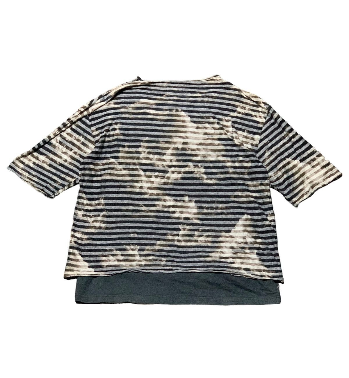 💥JapaneseBrand Stripe Layered Stripe Shirt Punk/Grunge Style