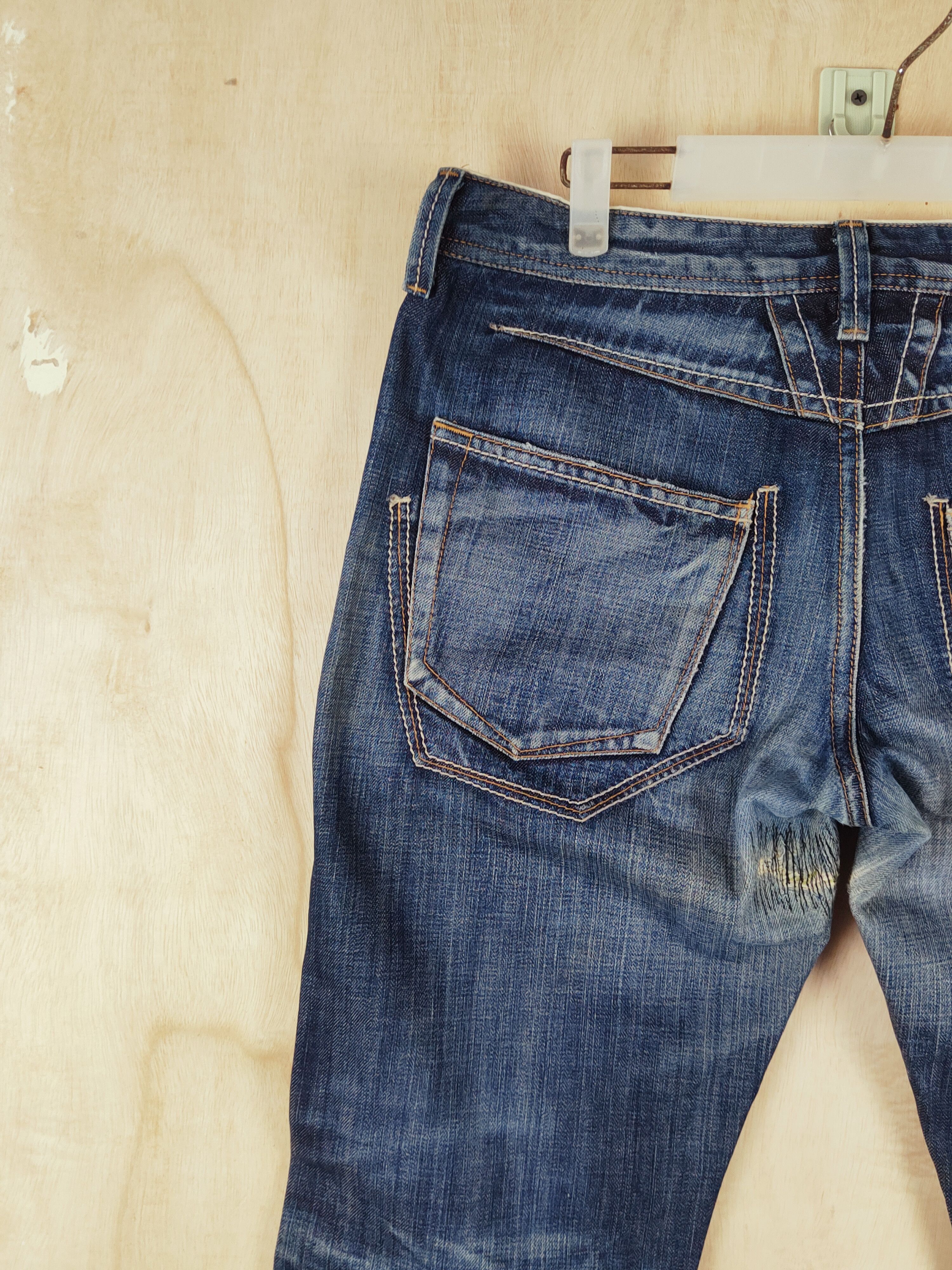 Marithe + Francois Girbaud Marithe Francois Girbaud Blue Distressed Ripped Jeans #S2671 Size US 34 / EU 50 - 9 Thumbnail