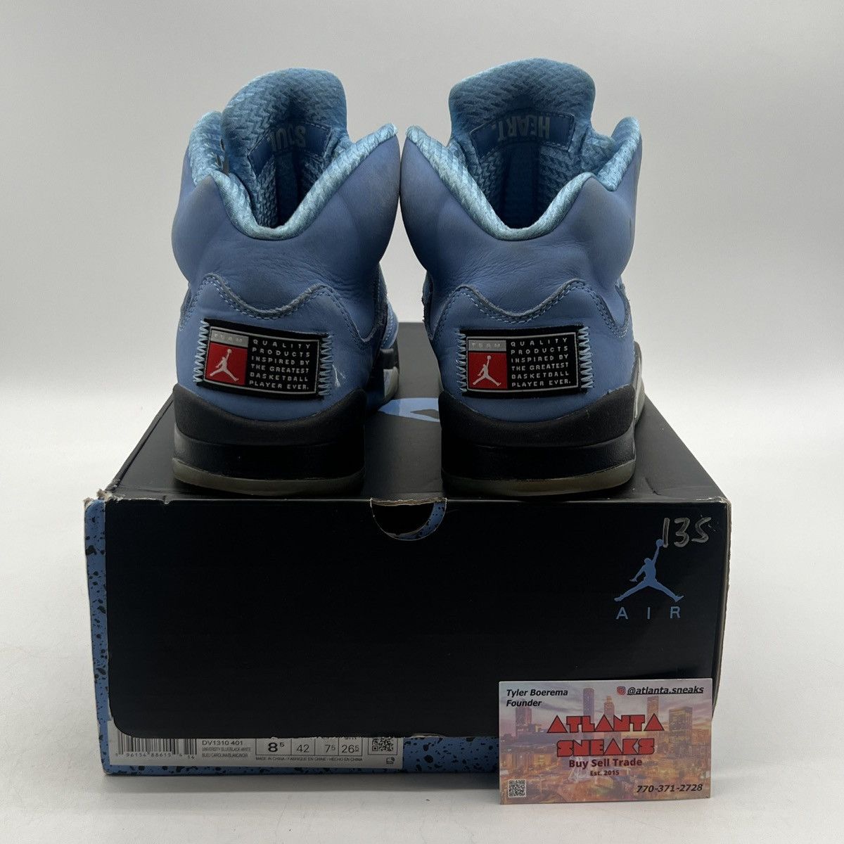 Jordan Brand Air Jordan 5 unc Size US 8.5 / EU 41-42 - 4 Thumbnail