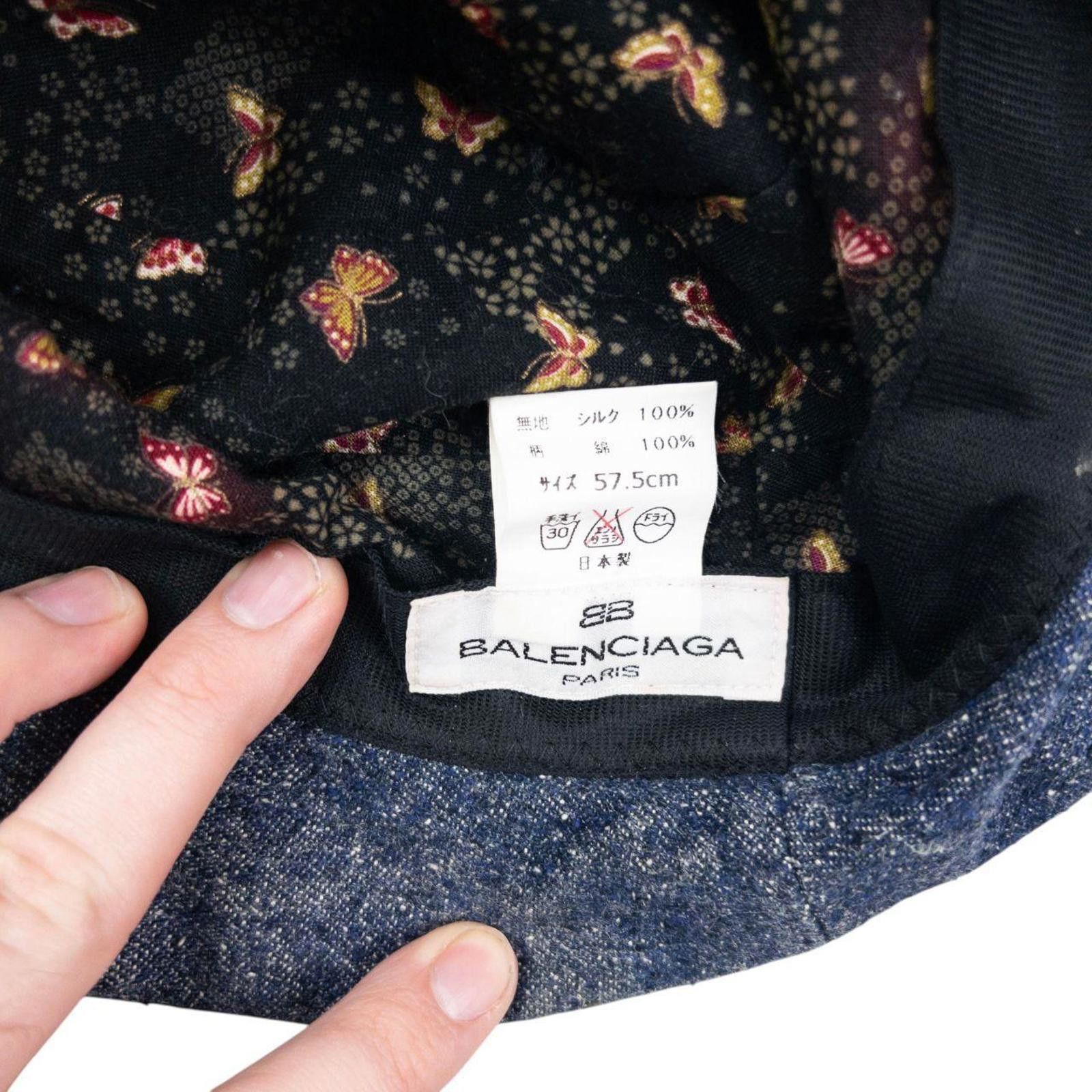 Balenciaga Vintage 90s Balenciaga Paris Asymmetric Bucket Hat Size ONE SIZE - 6 Thumbnail