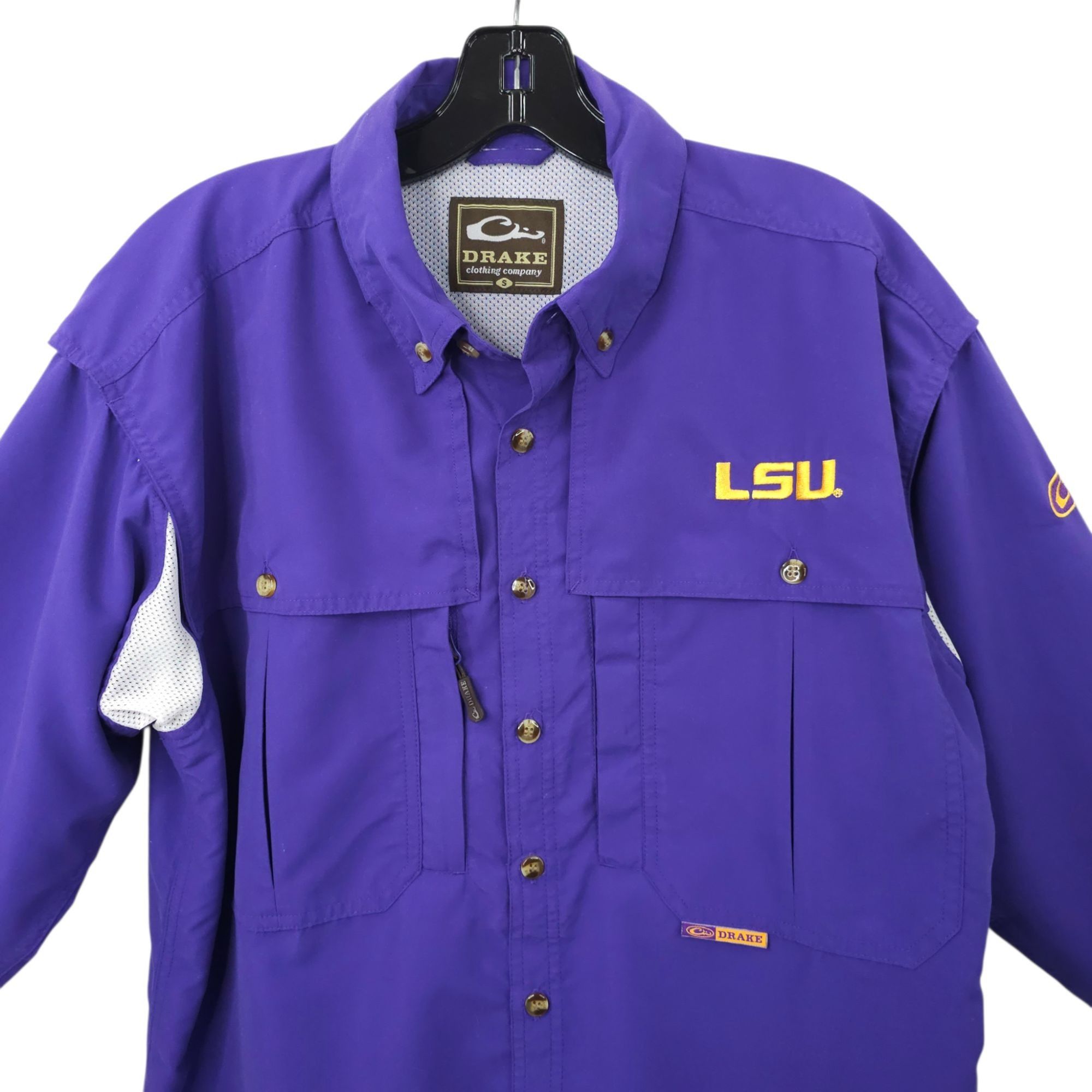 Drake Drake LSU Tigers Shirt S Button Front Vented Back Size US S / EU 44-46 / 1 - 11 Thumbnail