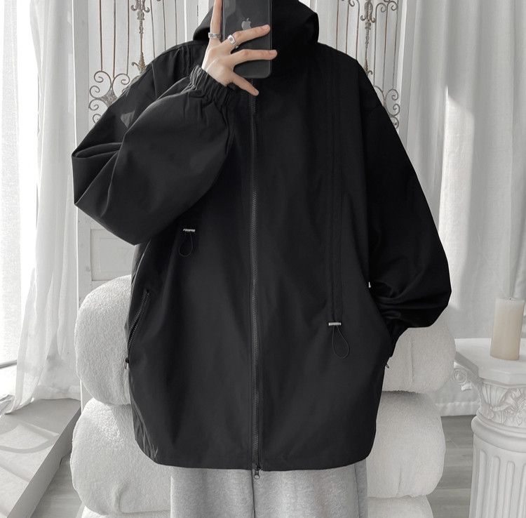 Japanese Brand × Vintage Hooded Jacket Bomber Windbreaker Zipper Coat Size US L / EU 52-54 / 3 - 2 Thumbnail